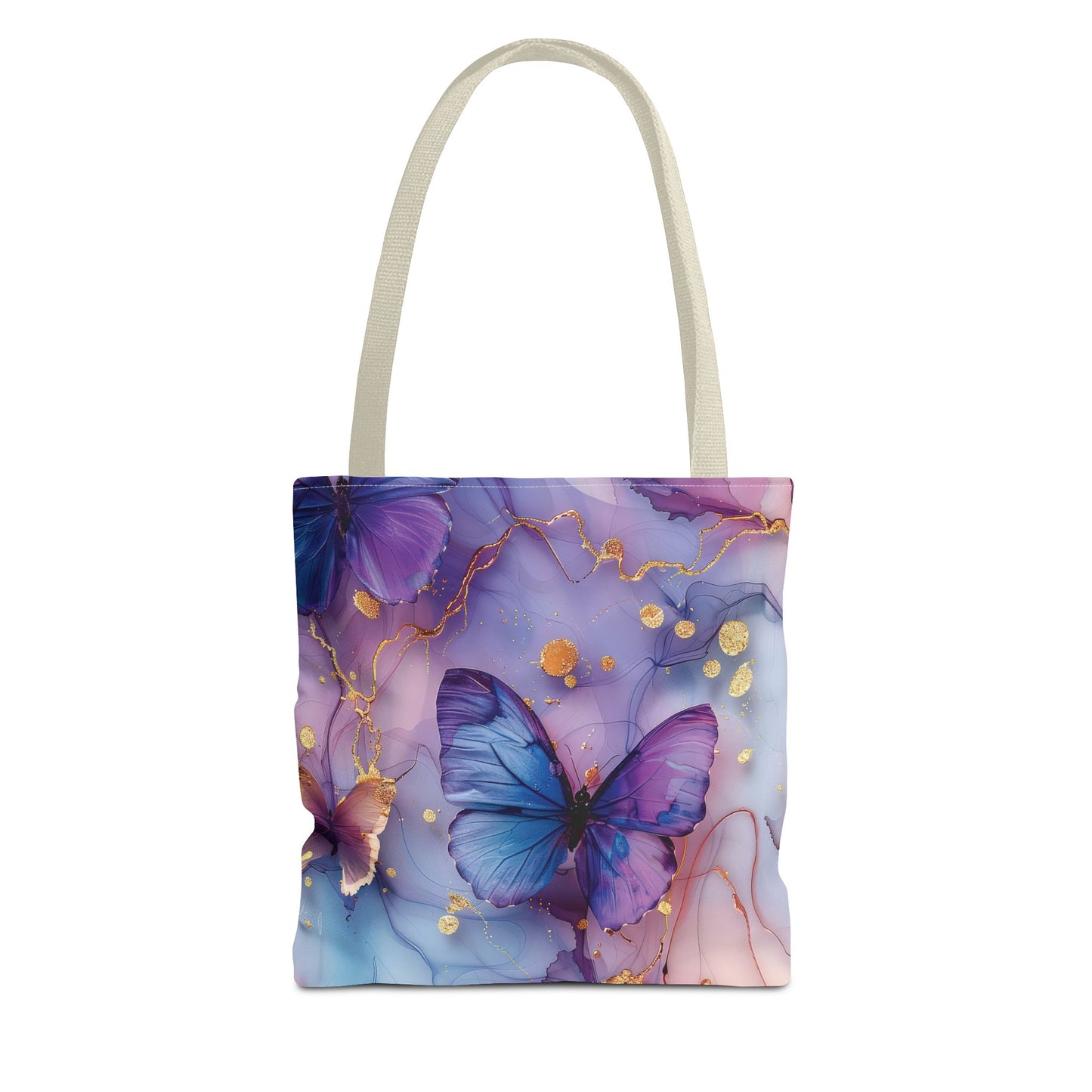Elegant Butterfly Tote Bag - Colorful Floral Design for Everyday Use