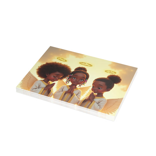 Heavenly Angel Greeting Card Set- Single or Bulk Packs (1, 10, 30, 50)
