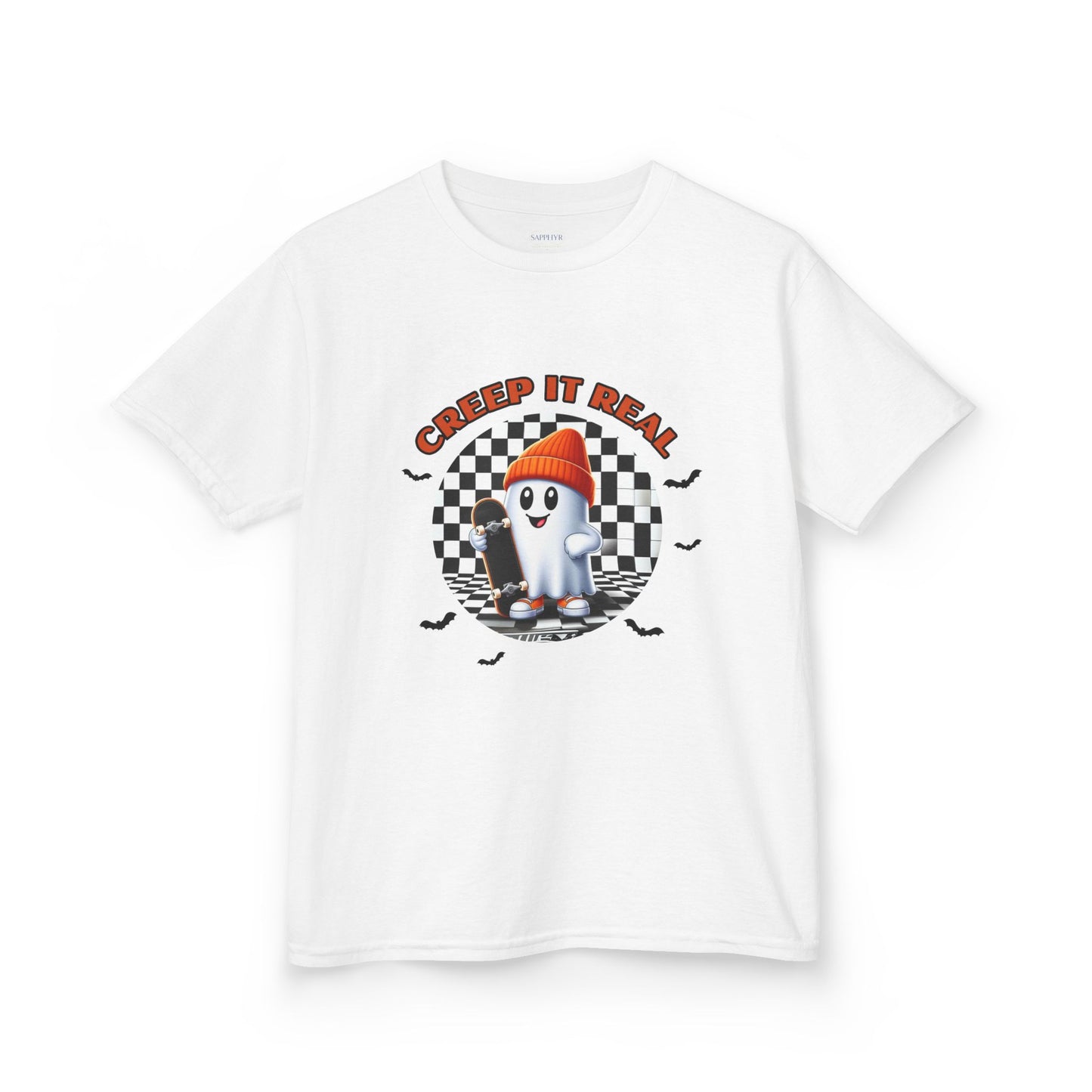 Creep It Real Kids Tee - Fun Graphic T-Shirt for Boys and Girls, Halloween Costume, Birthday Gift, Casual Wear, Party Theme