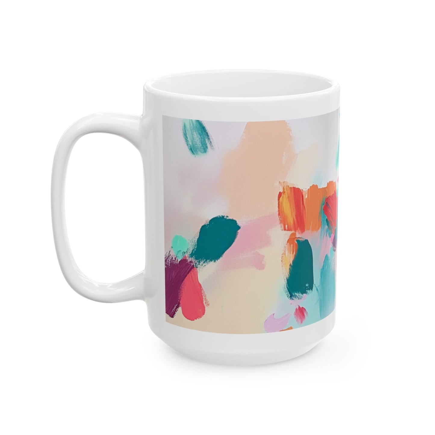 Bold Vibes Ceramic Mug - Colorful Art for Coffee & Tea Lovers