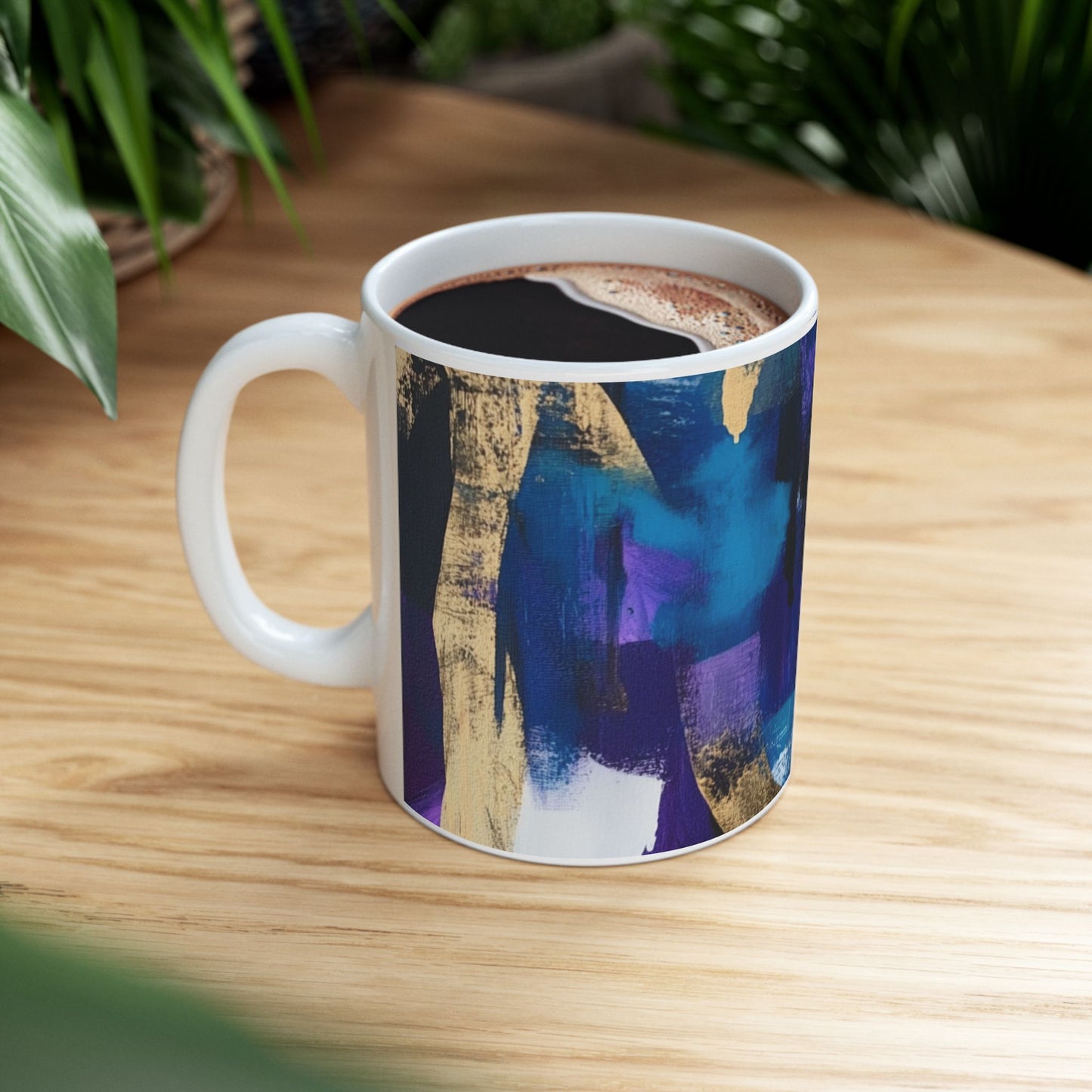 Vibrant Abstract Art Ceramic Mug - 11oz & 15oz