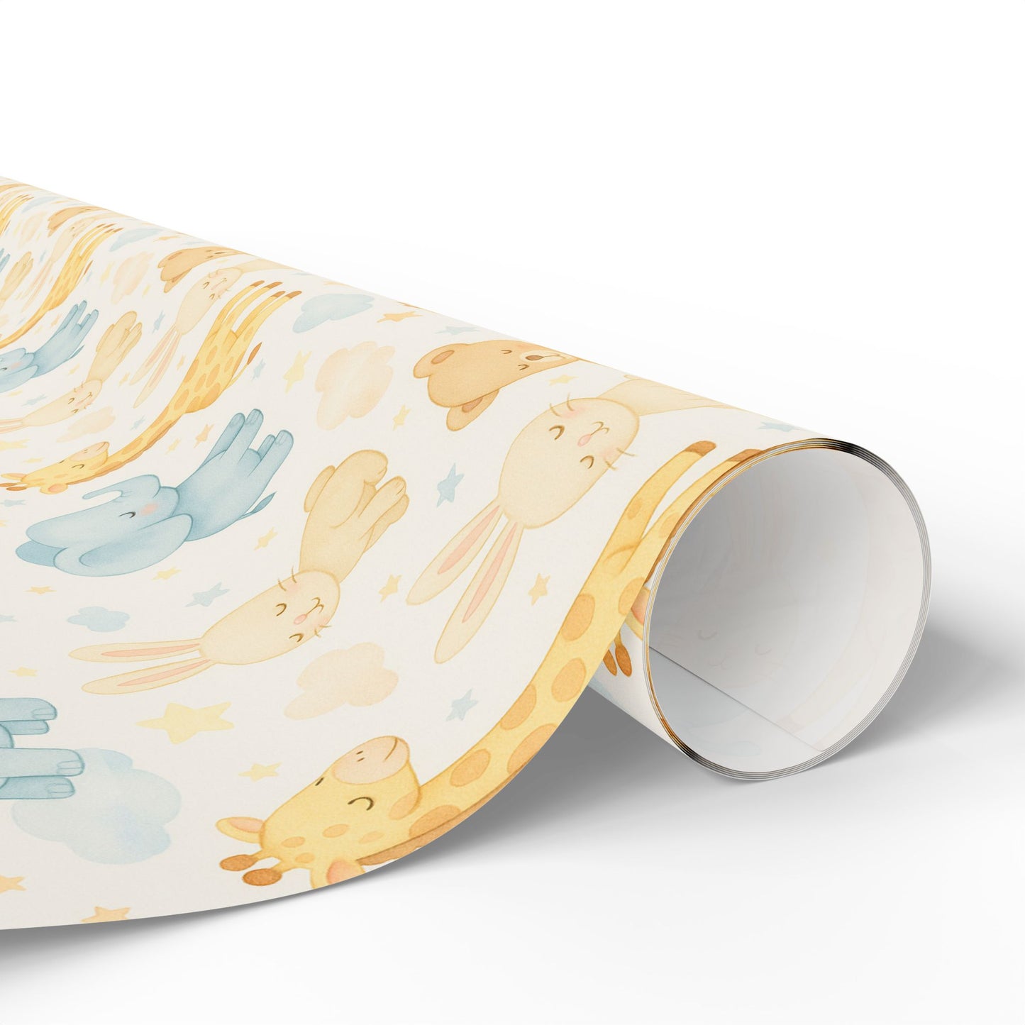 Adorable Animal Wrapping Paper Roll, Cute Gift Wrap for Baby Showers, Birthdays, and Celebrations