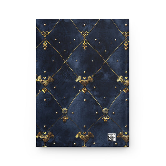 Elegant Gold-Embellished Hardcover Journal - Perfect for Writing and Journaling