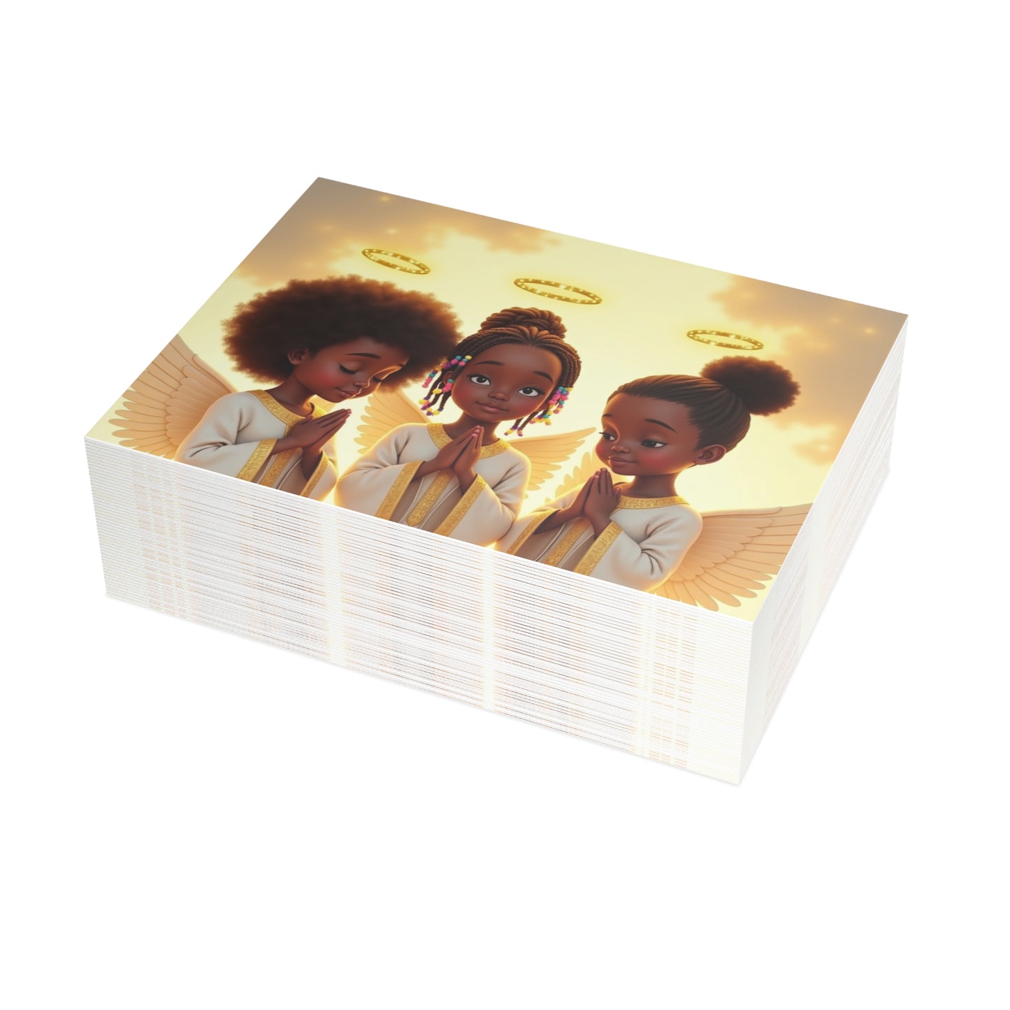 Heavenly Angel Greeting Card Set- Single or Bulk Packs (1, 10, 30, 50)