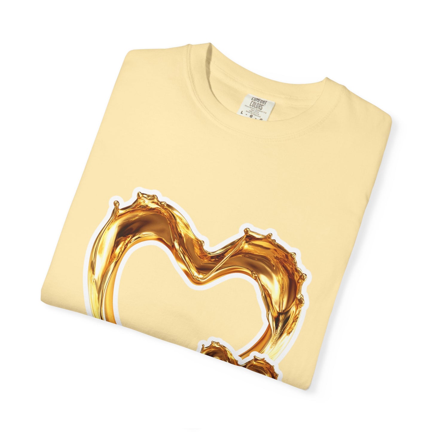 Gold Intertwined Hearts T-shirt
