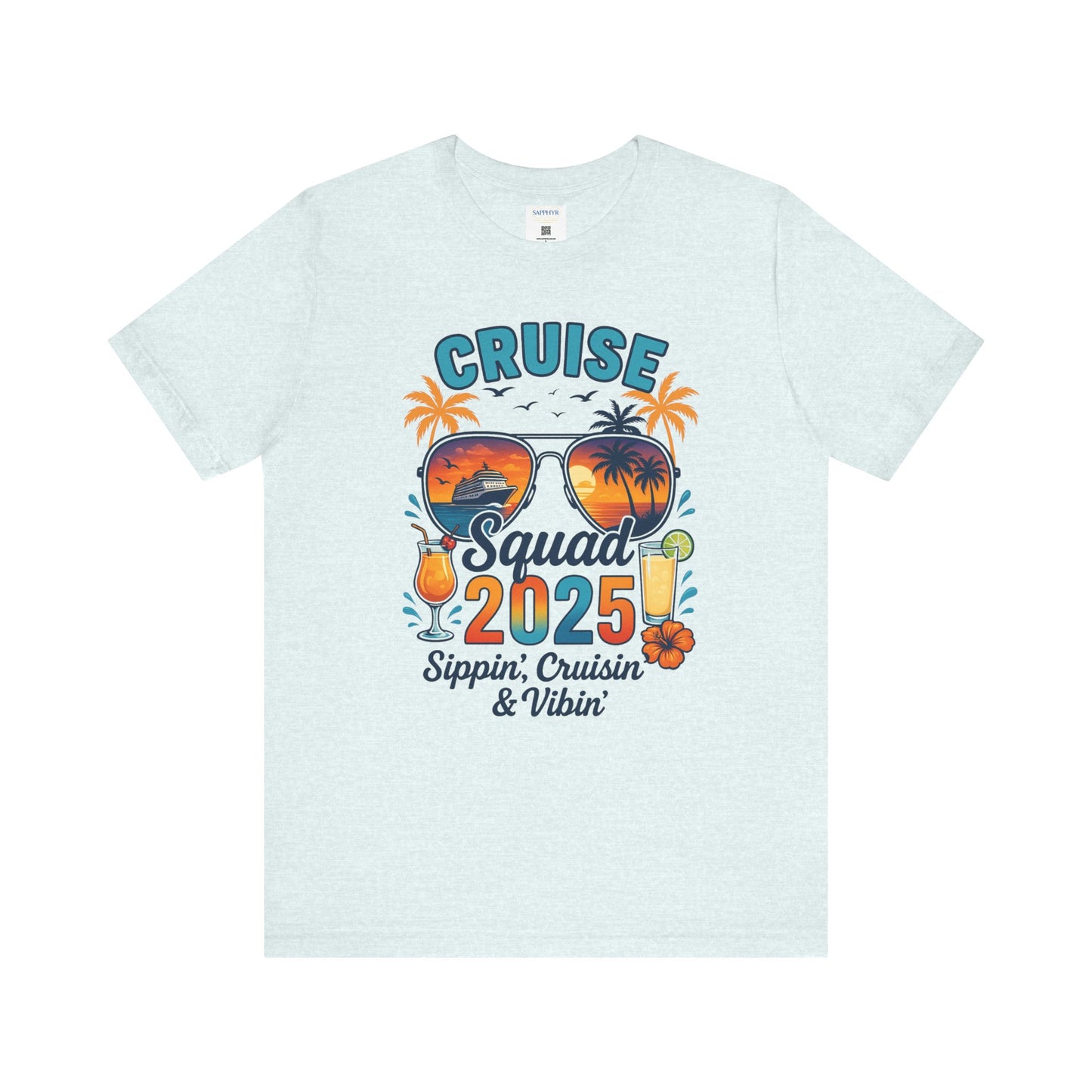 Cruise Squad 2025 Unisex Tee | Vacation Shirt, Summer Apparel, Travel T-Shirt, Beachwear, Family Cruise Shirt