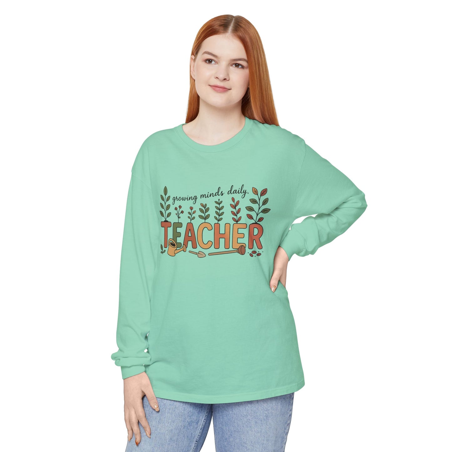 Teacher Long Sleeve T-Shirt, Gift for Teachers, Educational Apparel, Cute Teacher Shirt, Back to School Outfit