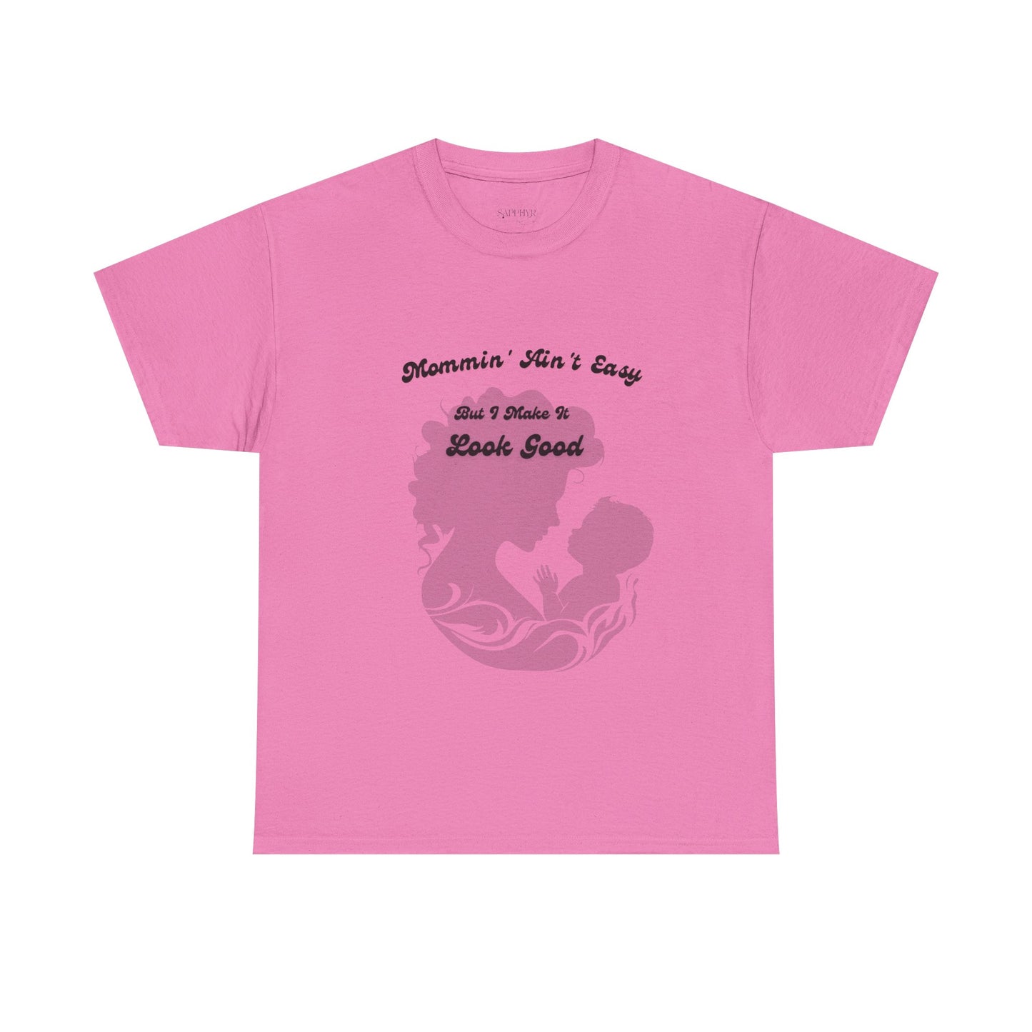 Mommin' Ain't Easy Unisex Heavy Cotton Tee - Perfect Gift for Moms