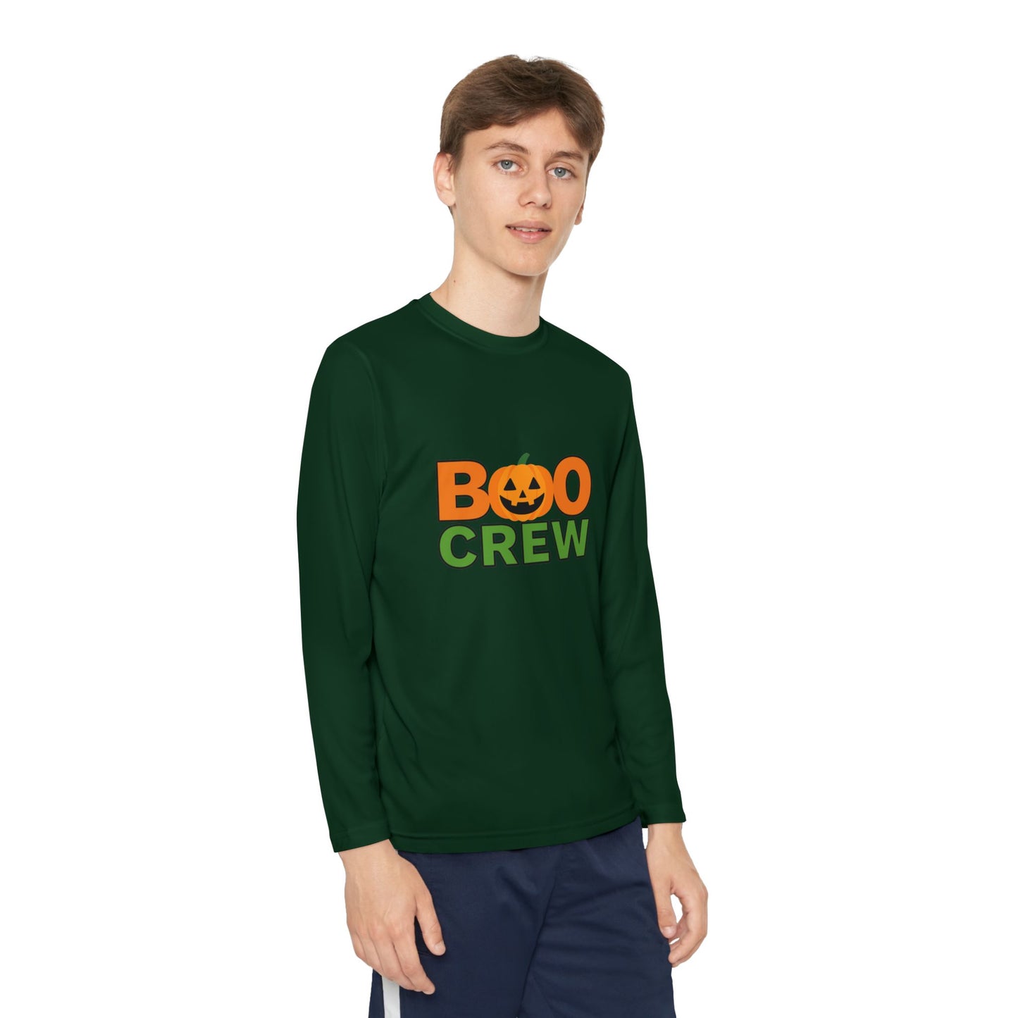 Youth Long Sleeve Boo CrewTee