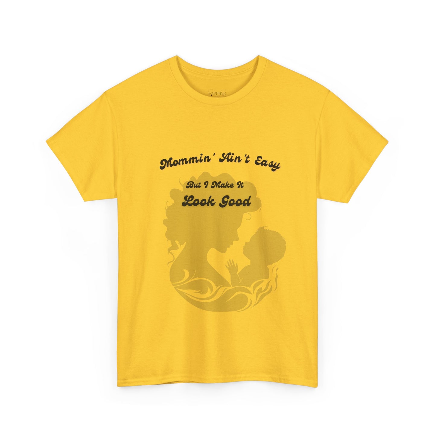 Mommin' Ain't Easy Unisex Heavy Cotton Tee - Perfect Gift for Moms