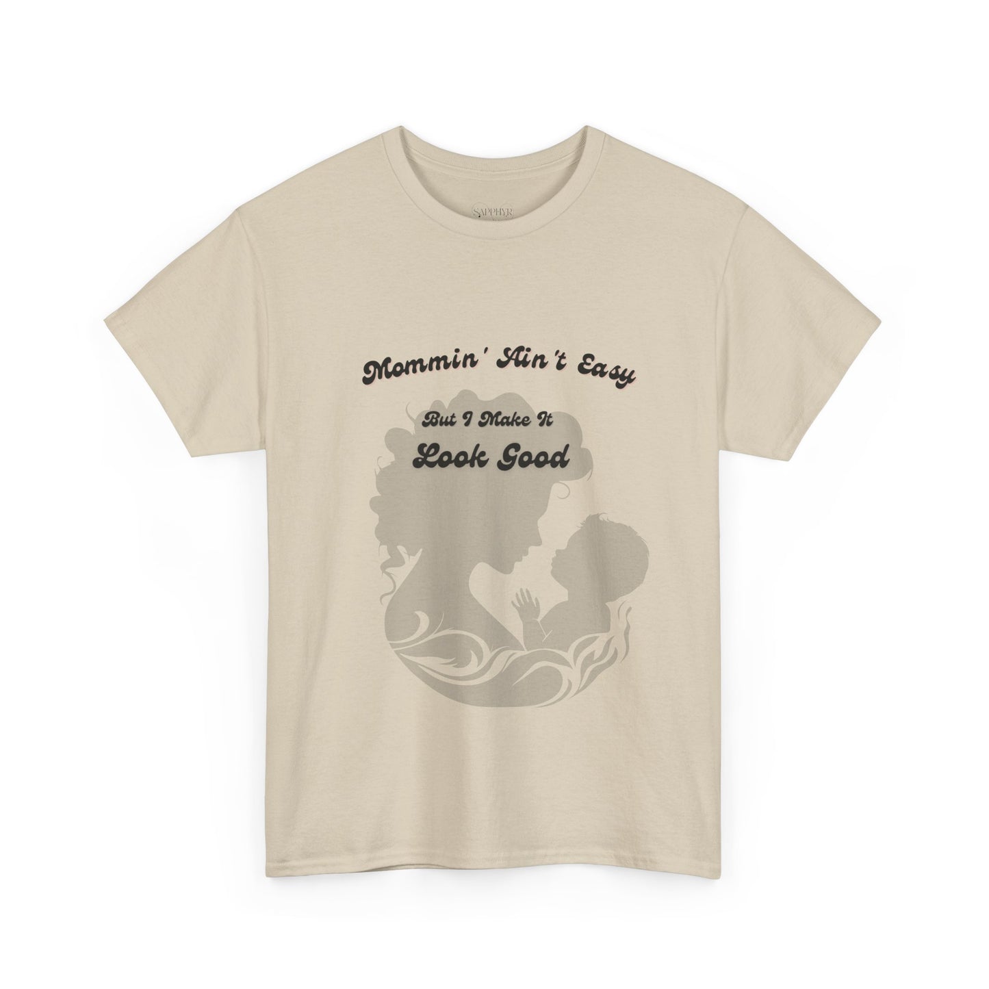 Mommin' Ain't Easy Unisex Heavy Cotton Tee - Perfect Gift for Moms