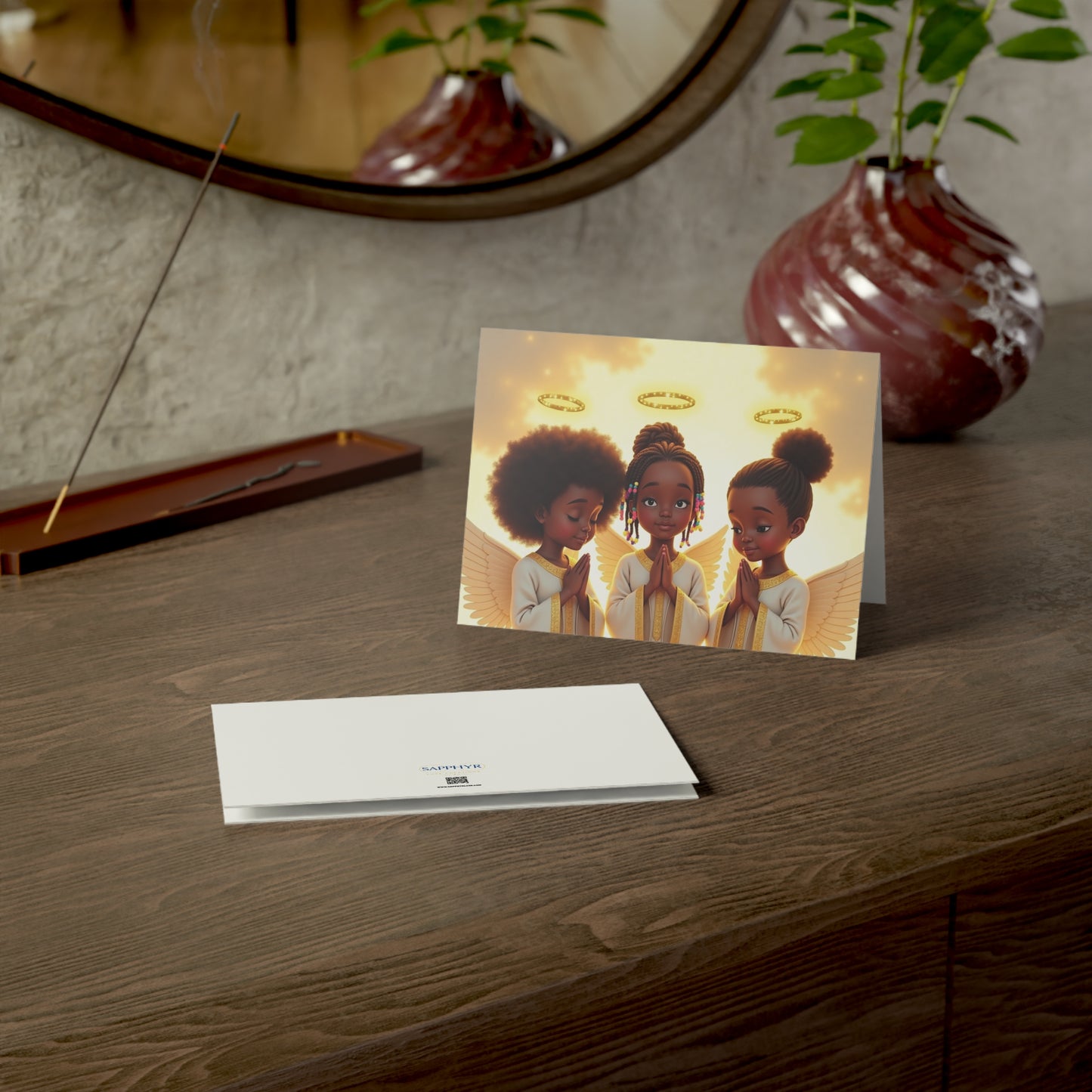 Heavenly Angel Greeting Card Set- Single or Bulk Packs (1, 10, 30, 50)