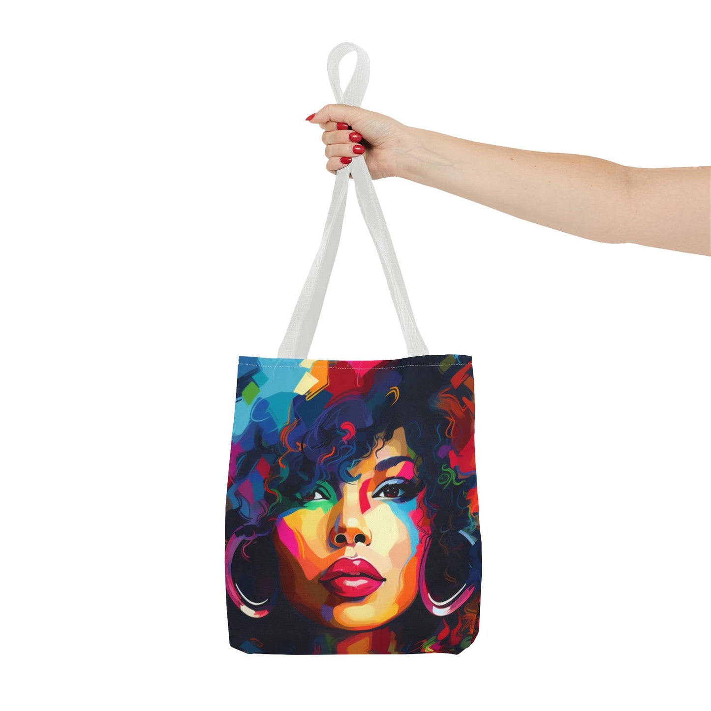 Colorful Afro Woman Tote Bag - Stylish and Functional for Everyday Use