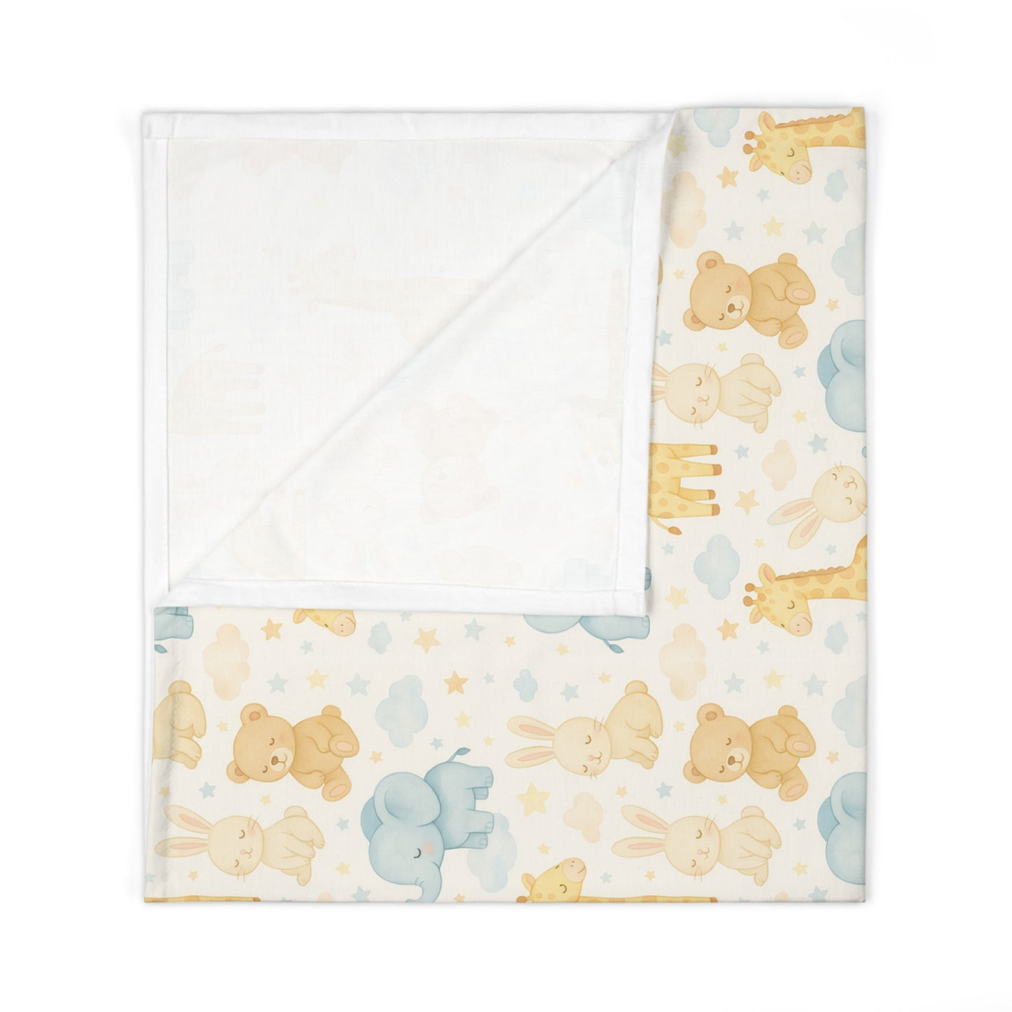 Cute Animal Baby Swaddle Blanket | Soft Nursery Wrap, Gender Neutral Baby Shower Gift, Newborn Essentials, Cozy Sleep, Infant Blanket