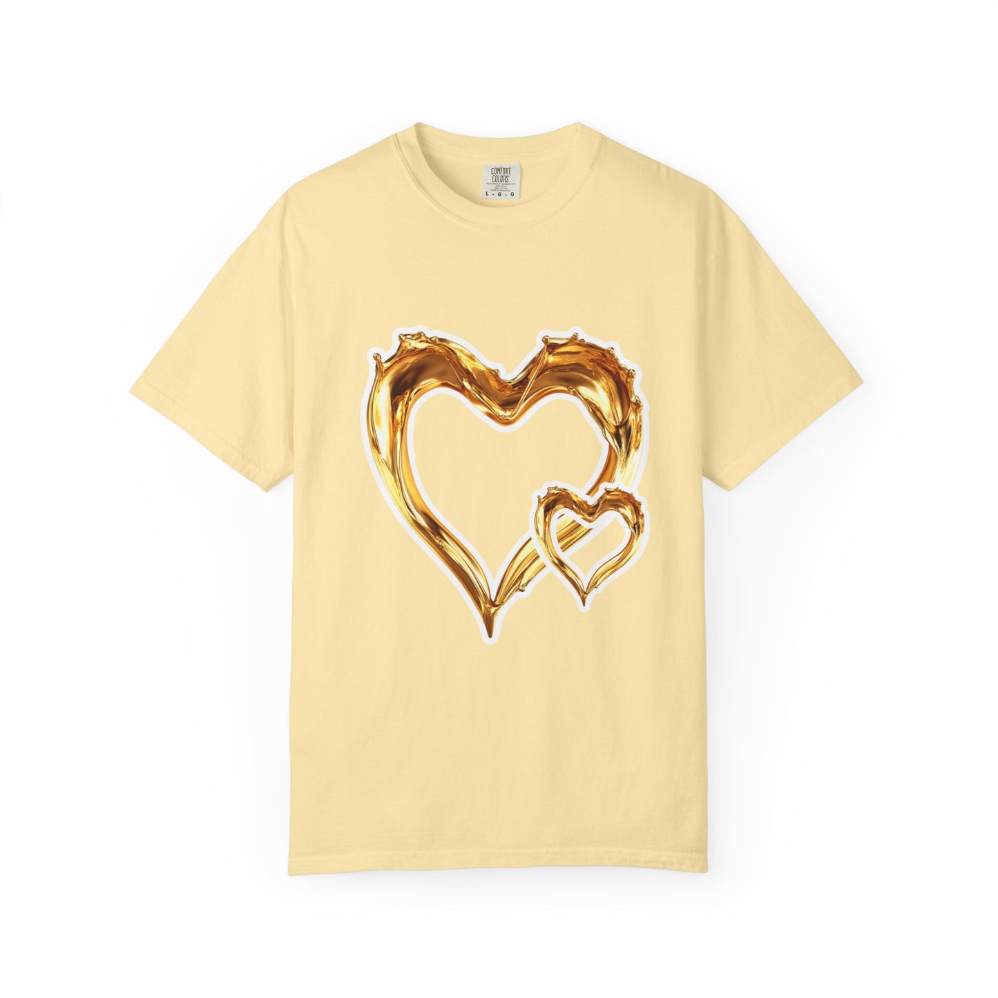 Gold Intertwined Hearts T-shirt