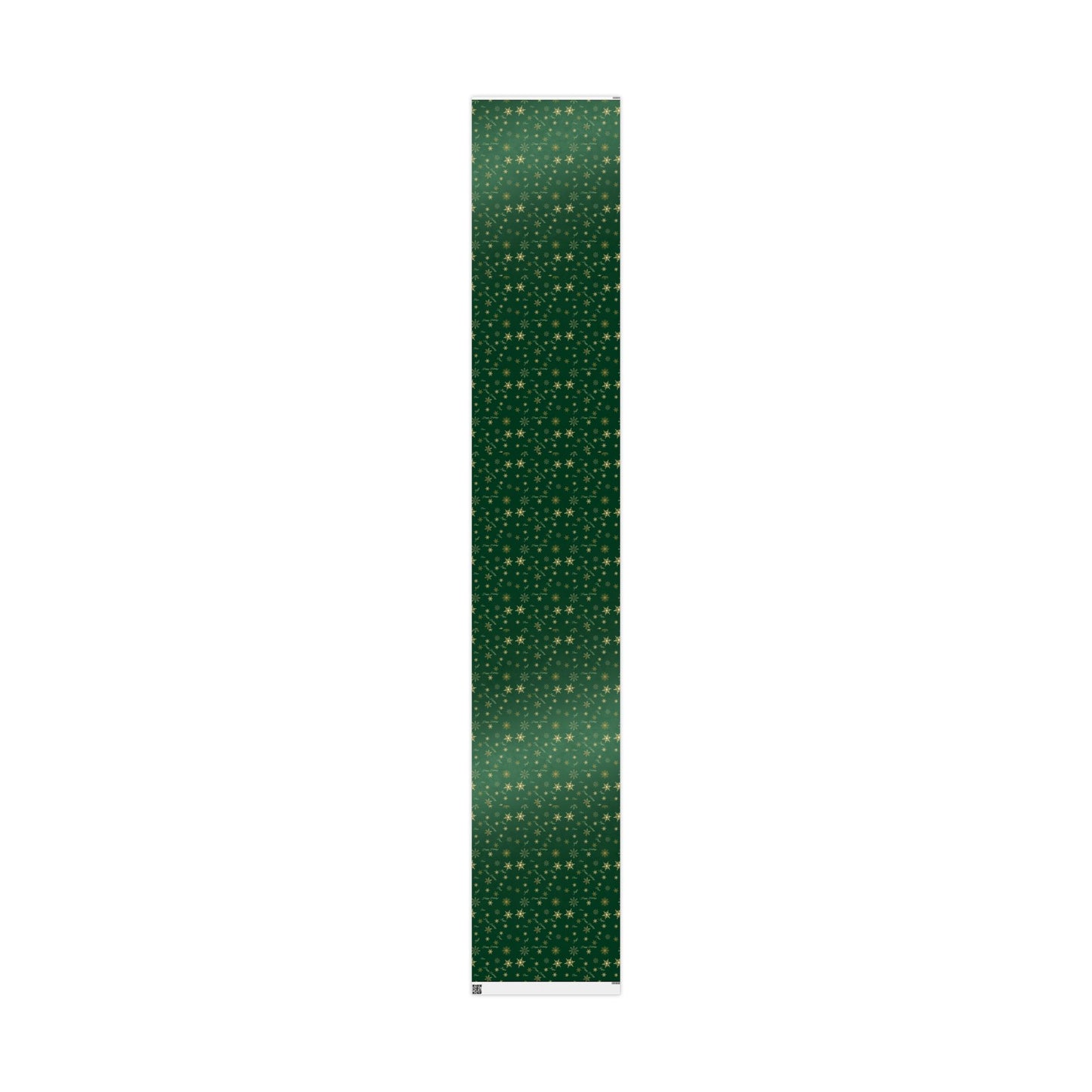 Elegant Green & Gold Holiday Wrapping Paper | Gold Snowflakes & Script Design | Luxury Christmas Gift Wrap