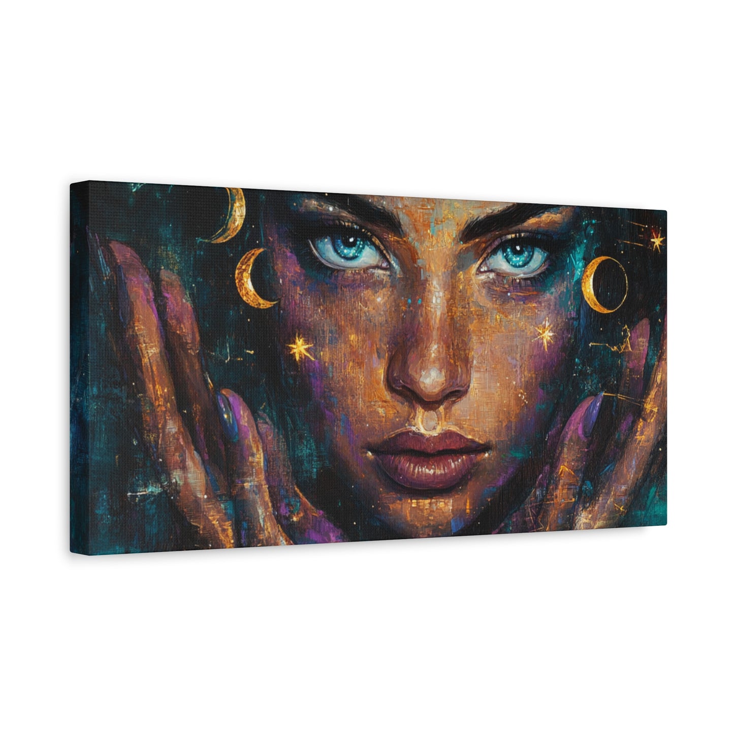Celestial Canvas Wall Art, Cosmic Decor for Dreamers, Unique Home Decor, Gift for Art Lovers, Astrology Inspired
