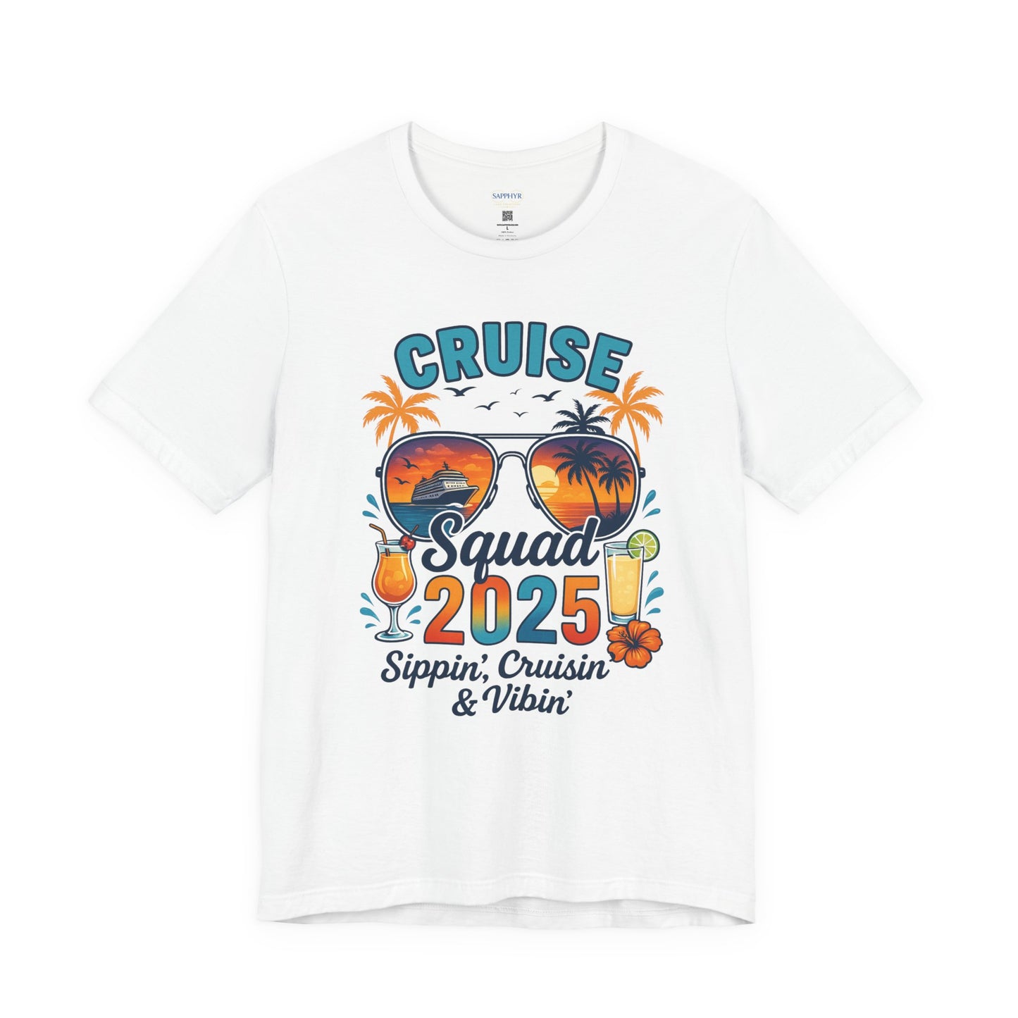 Cruise Squad 2025 Unisex Tee | Vacation Shirt, Summer Apparel, Travel T-Shirt, Beachwear, Family Cruise Shirt