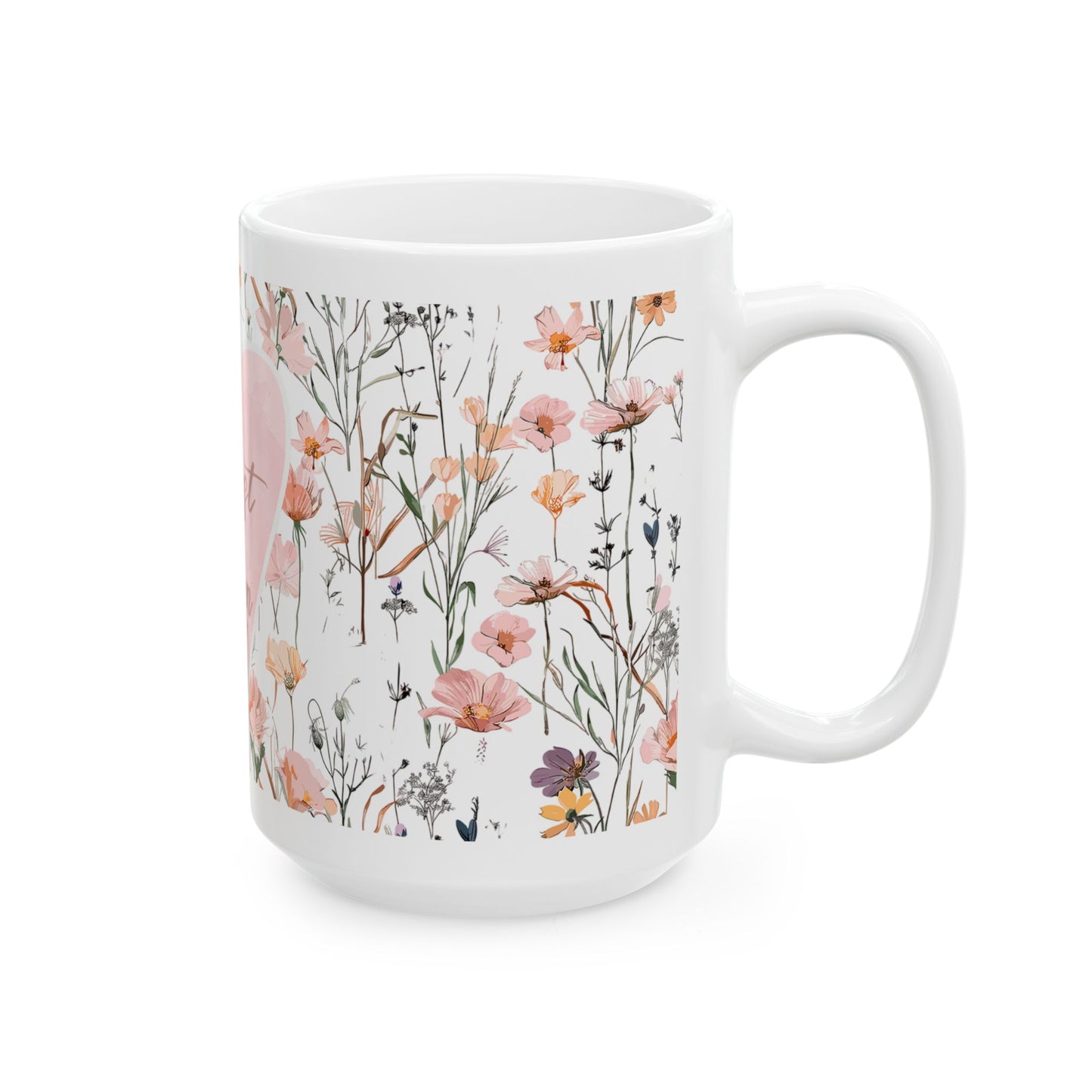 Best Mom Ever Floral Ceramic Mug - Perfect Gift for Mother's Day