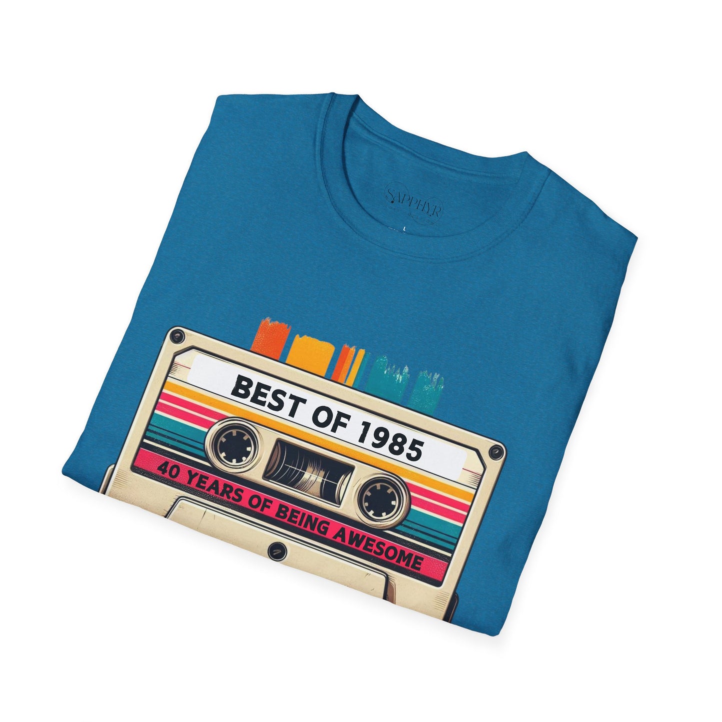 Retro 1985 Music T-Shirt, Vintage Inspired Tee, Unisex Softstyle Shirt, Gift for Music Lovers, 80s Nostalgia Apparel