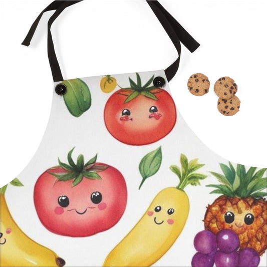 Cute Fruit-Themed Kitchen Apron - Perfect Gift for Home Chefs & Baking Enthusiasts