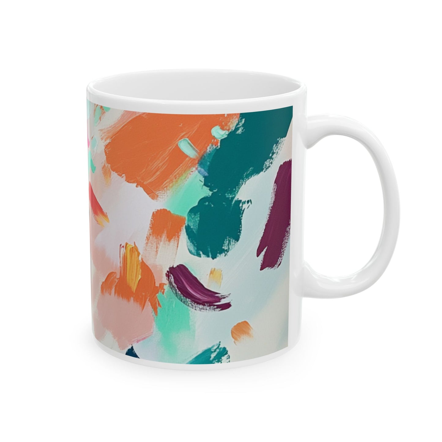 Bold Vibes Ceramic Mug - Colorful Art for Coffee & Tea Lovers
