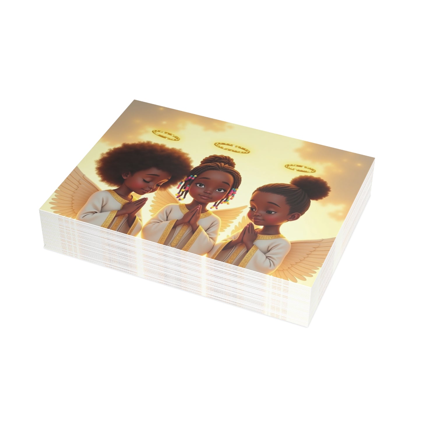 Heavenly Angel Greeting Card Set- Single or Bulk Packs (1, 10, 30, 50)