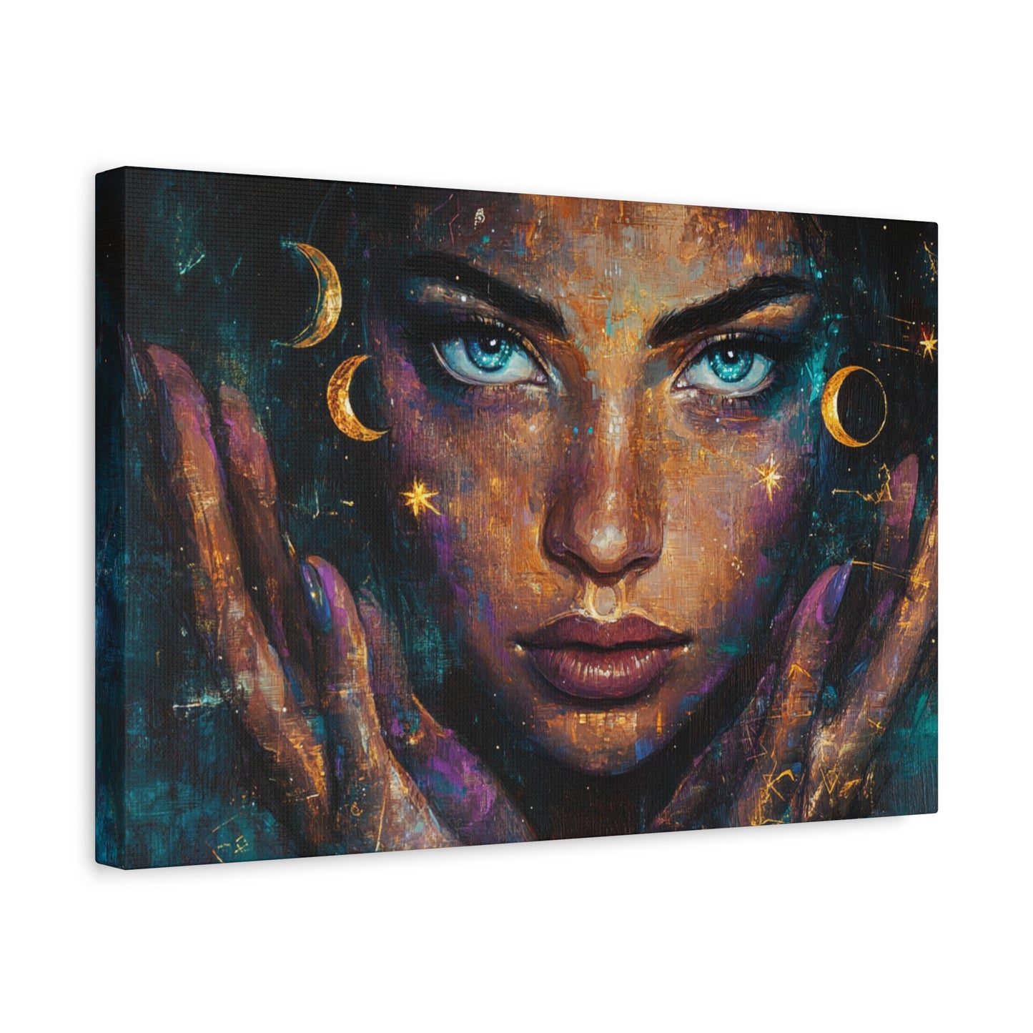 Celestial Canvas Wall Art, Cosmic Decor for Dreamers, Unique Home Decor, Gift for Art Lovers, Astrology Inspired