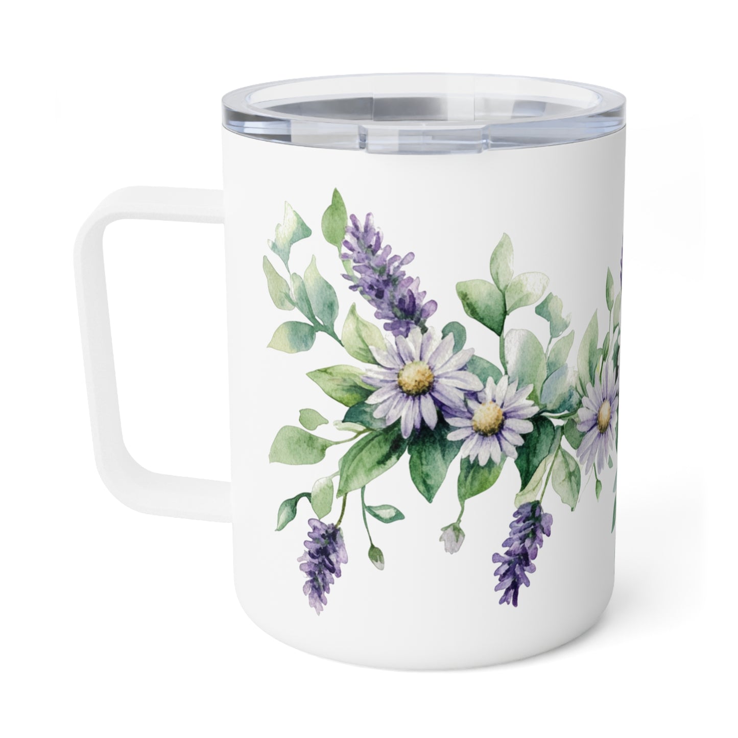 Floral Insulated Coffee Mug - 10oz - Perfect for Home and Office