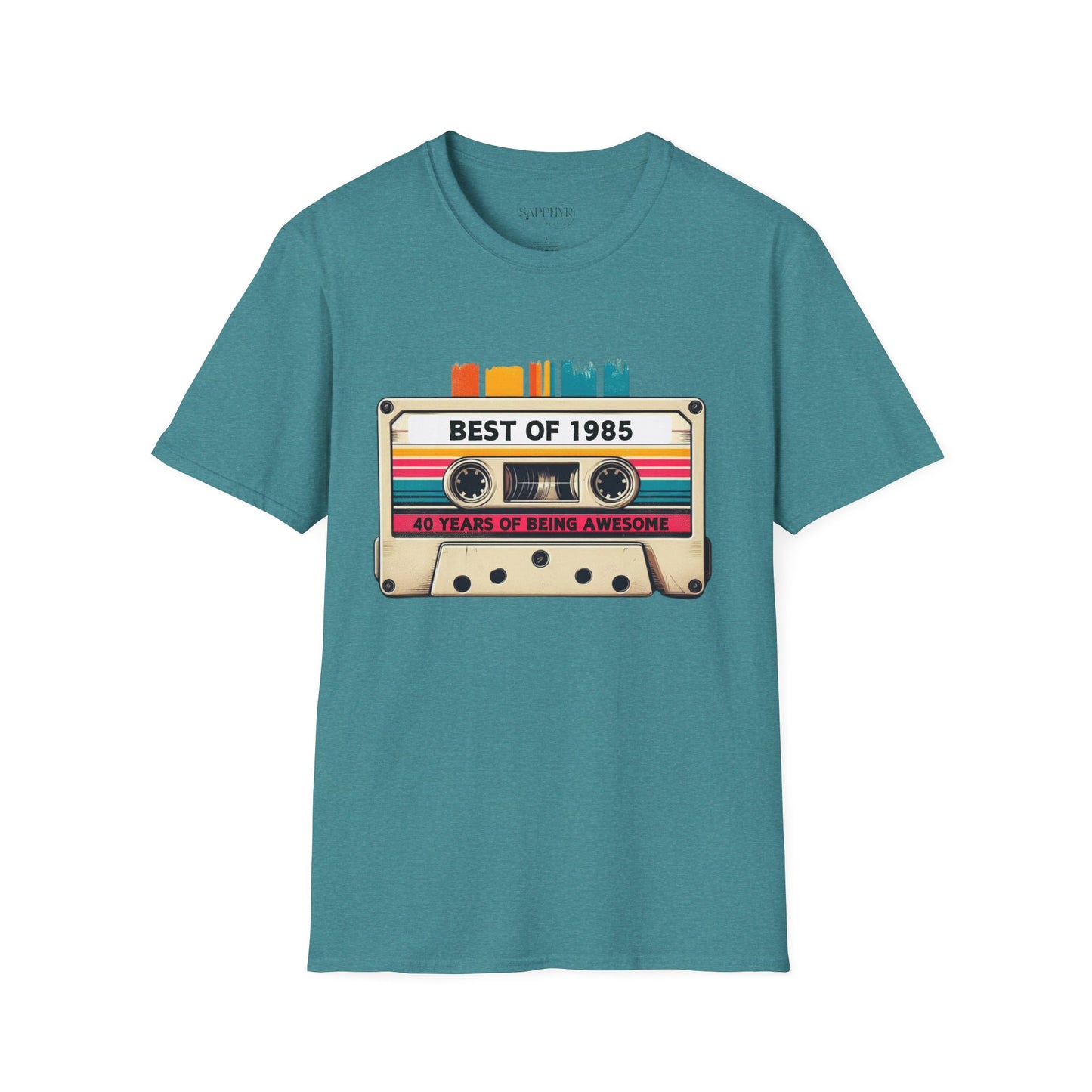 Retro 1985 Music T-Shirt, Vintage Inspired Tee, Unisex Softstyle Shirt, Gift for Music Lovers, 80s Nostalgia Apparel