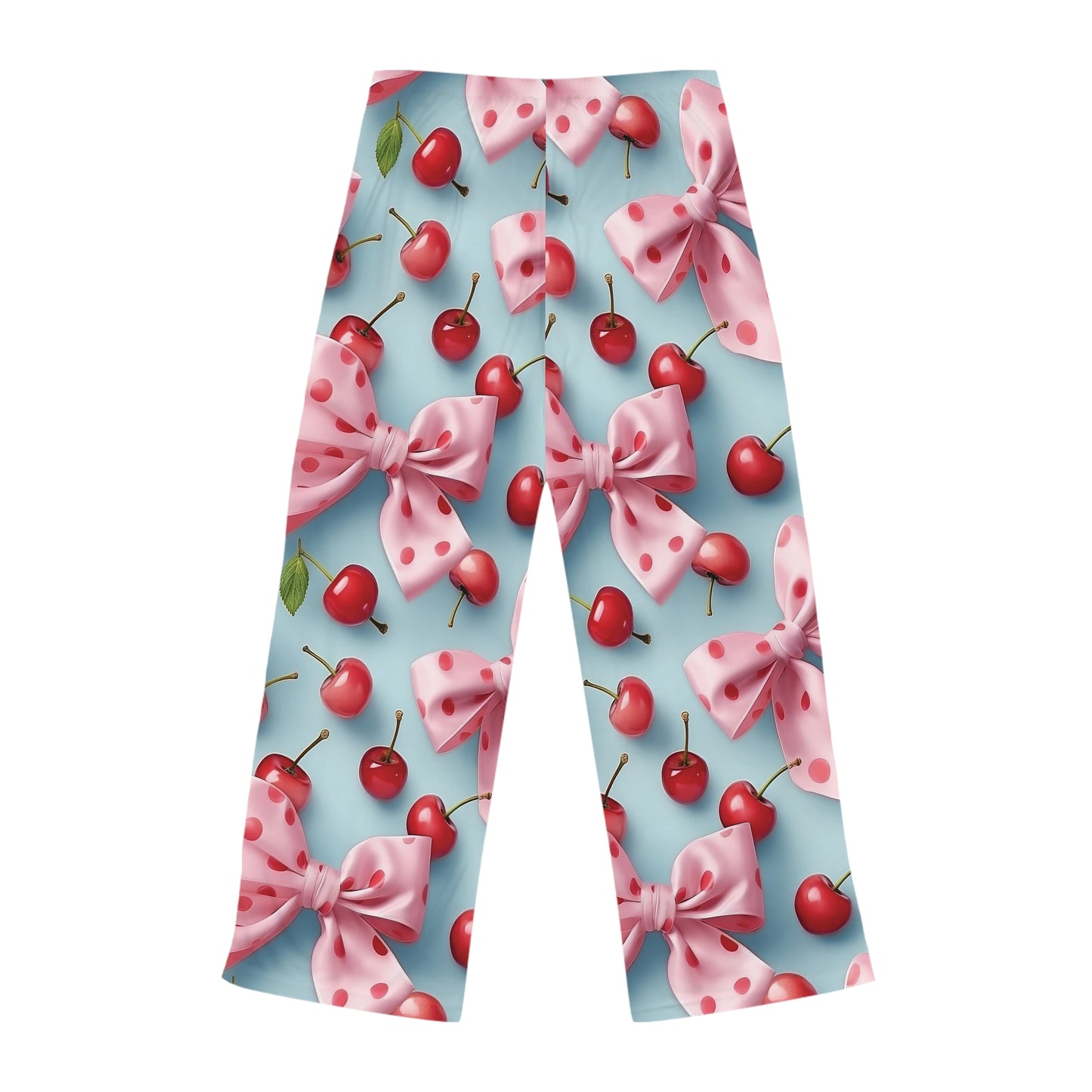 Charming Cherry Bow Women's Pajama Pants - Cute Sleepwear for Cozy Nights