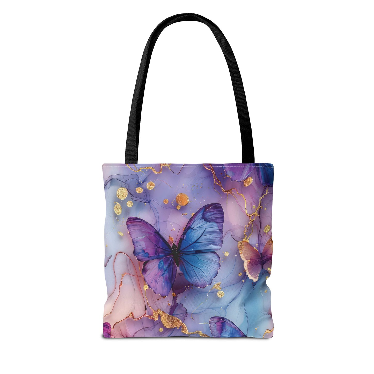 Elegant Butterfly Tote Bag - Colorful Floral Design for Everyday Use