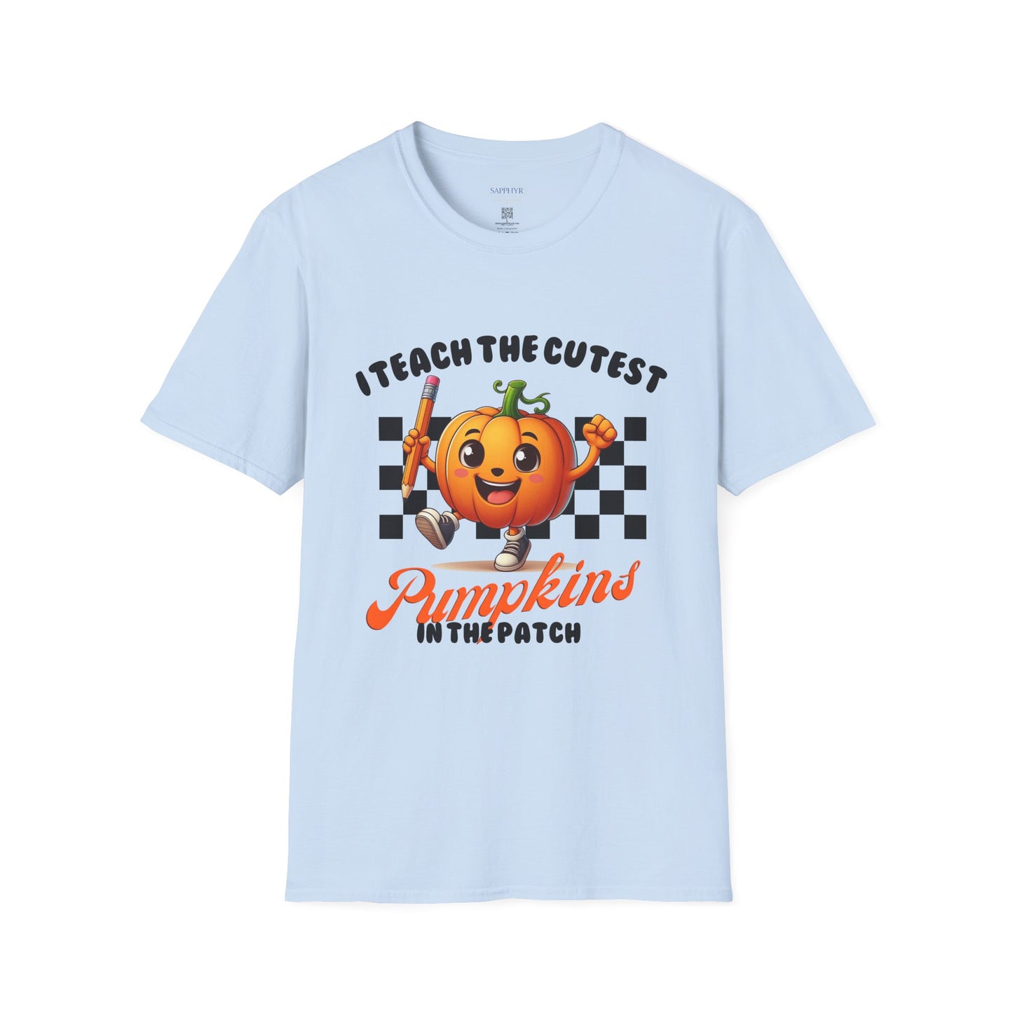 Pumpkin Teacher T-Shirt, Fall Apparel, Autumn Vibes, Halloween Gift, Cute Teacher Shirt, Back to School Tee