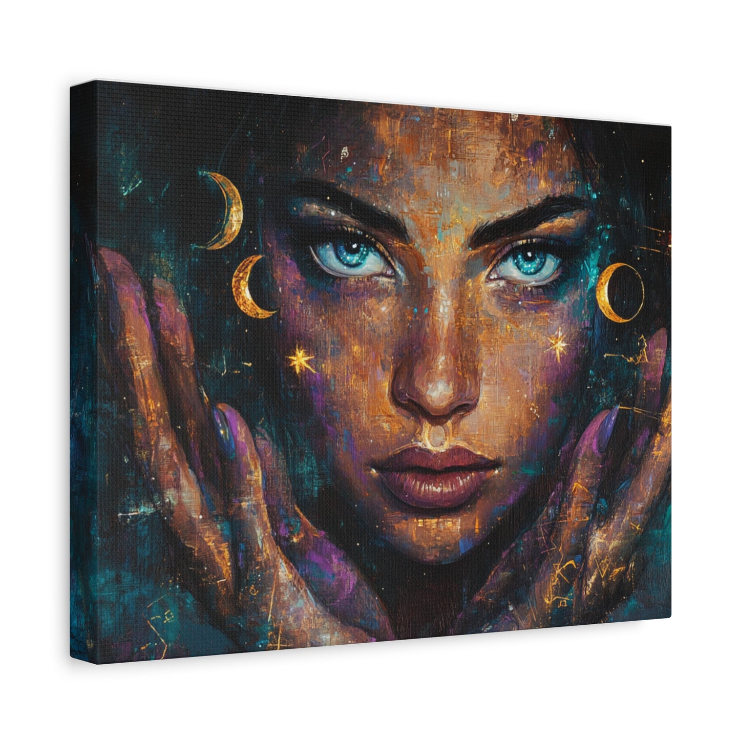 Celestial Canvas Wall Art, Cosmic Decor for Dreamers, Unique Home Decor, Gift for Art Lovers, Astrology Inspired