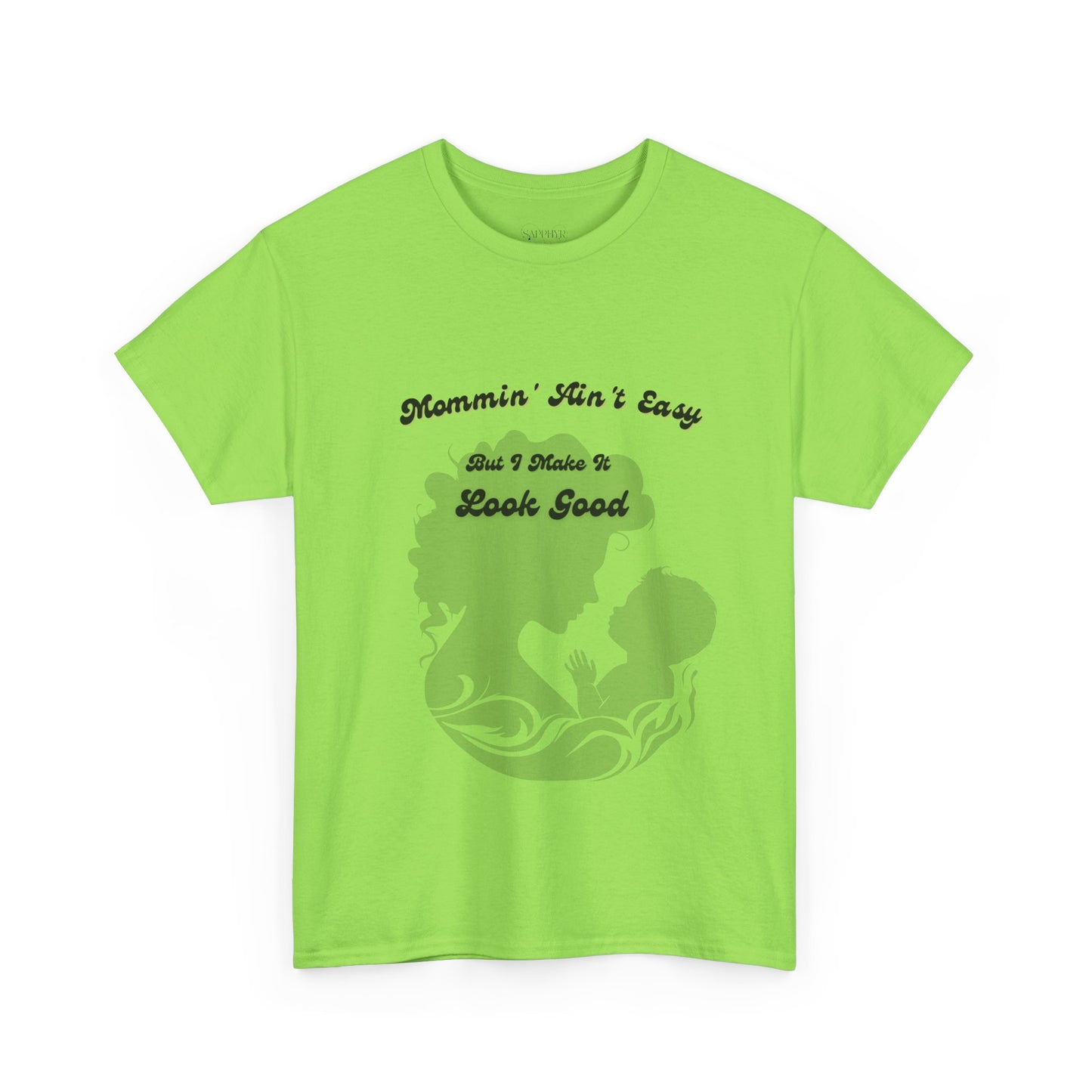 Mommin' Ain't Easy Unisex Heavy Cotton Tee - Perfect Gift for Moms