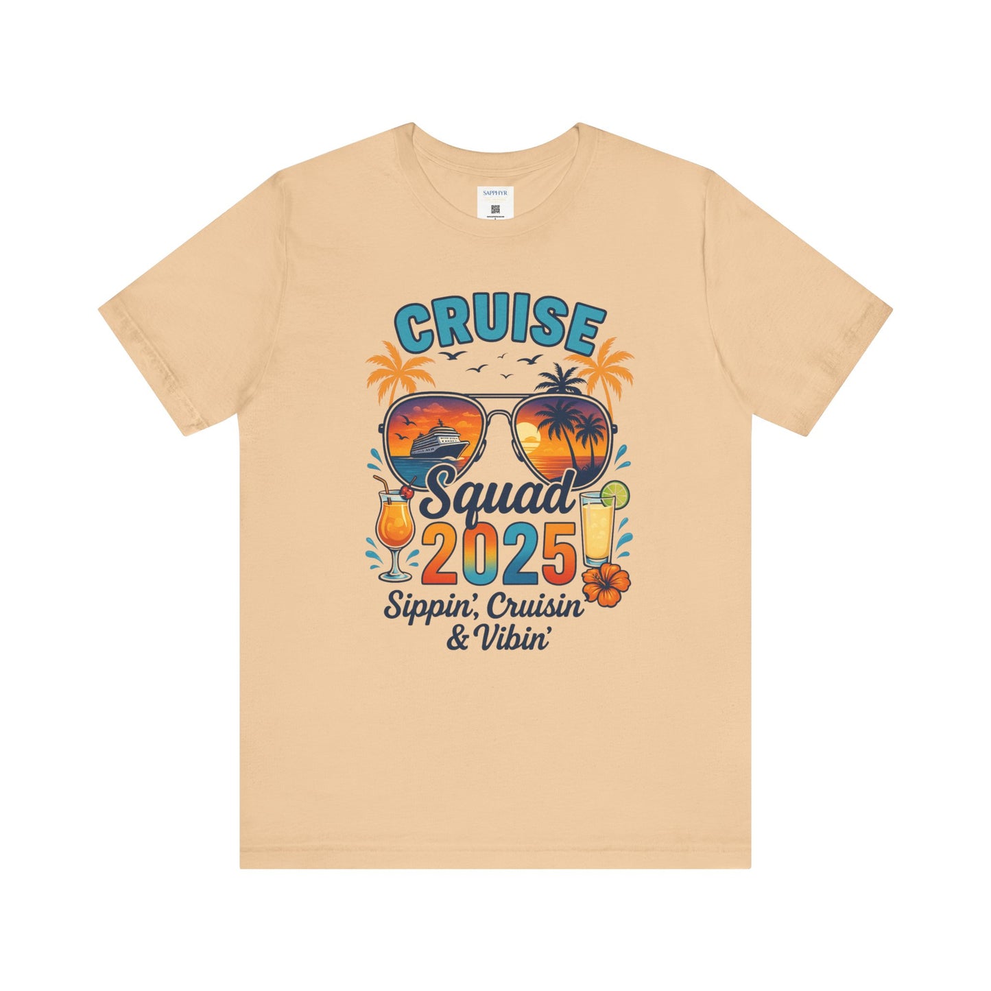 Cruise Squad 2025 Unisex Tee | Vacation Shirt, Summer Apparel, Travel T-Shirt, Beachwear, Family Cruise Shirt