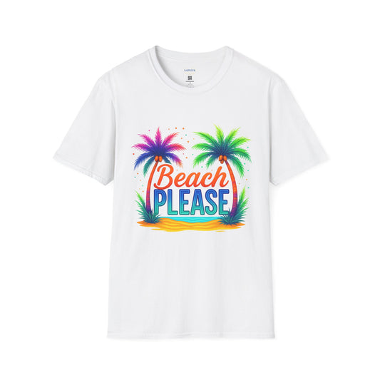 Beach Please Unisex T-Shirt | Vacation Vibes Tee | Summer Casual Wear | Perfect for Beach Days, Gift for Travel Lovers, Fun Apparel