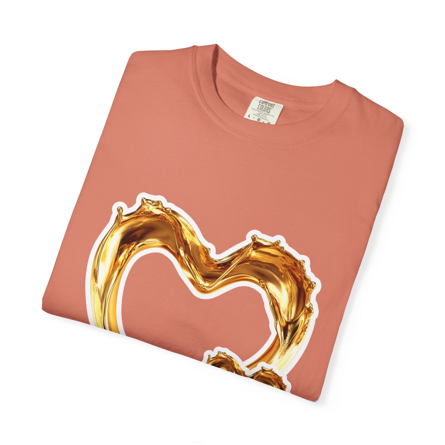 Gold Intertwined Hearts T-shirt