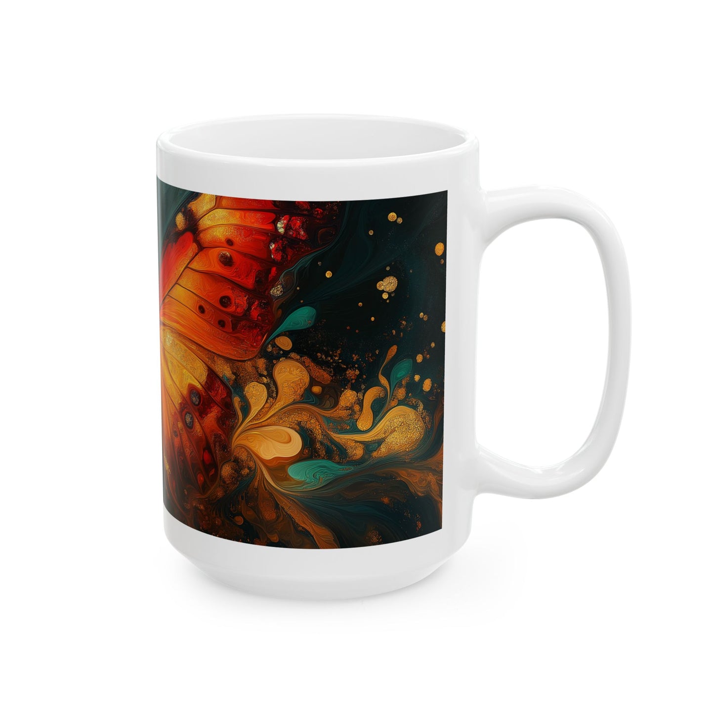 Colorful Butterfly Ceramic Mug - Perfect Gift for Nature Lovers