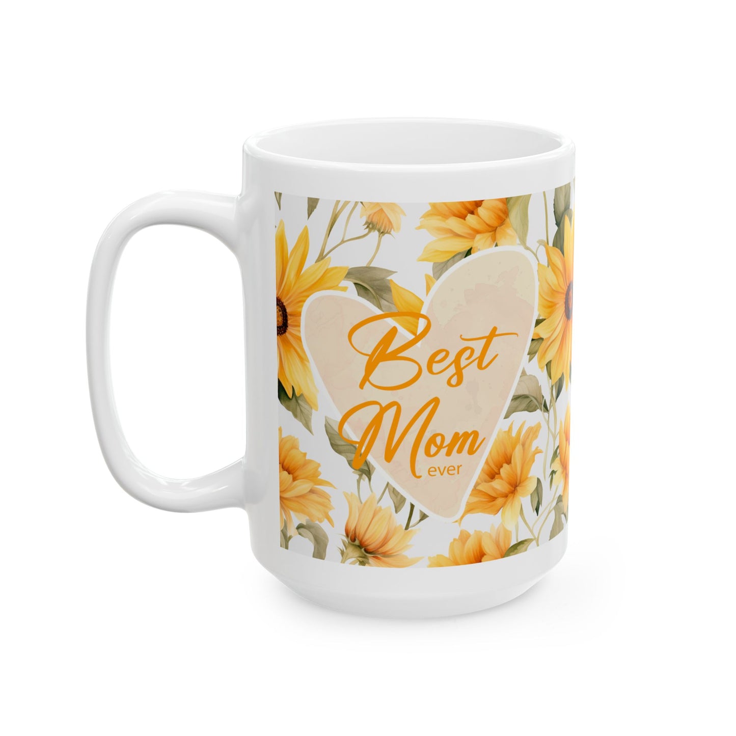 Sunflower Love Ceramic Mug - 11oz & 15oz | Perfect Gift for Friends & Family