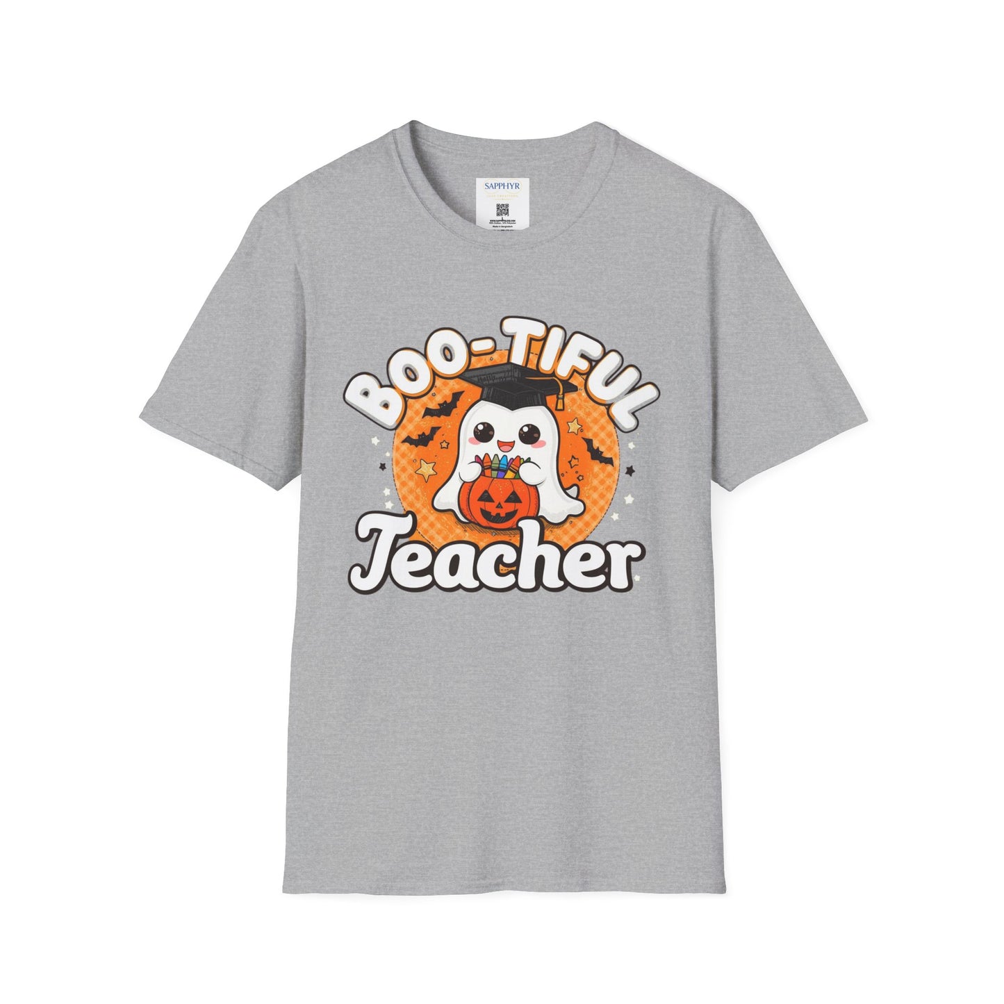 Boo-tiful Teacher T-Shirt, Funny Teacher Shirt, Halloween Gift, Unisex Tee, Fall Apparel, Cute Classroom Shirt, Ghost Design