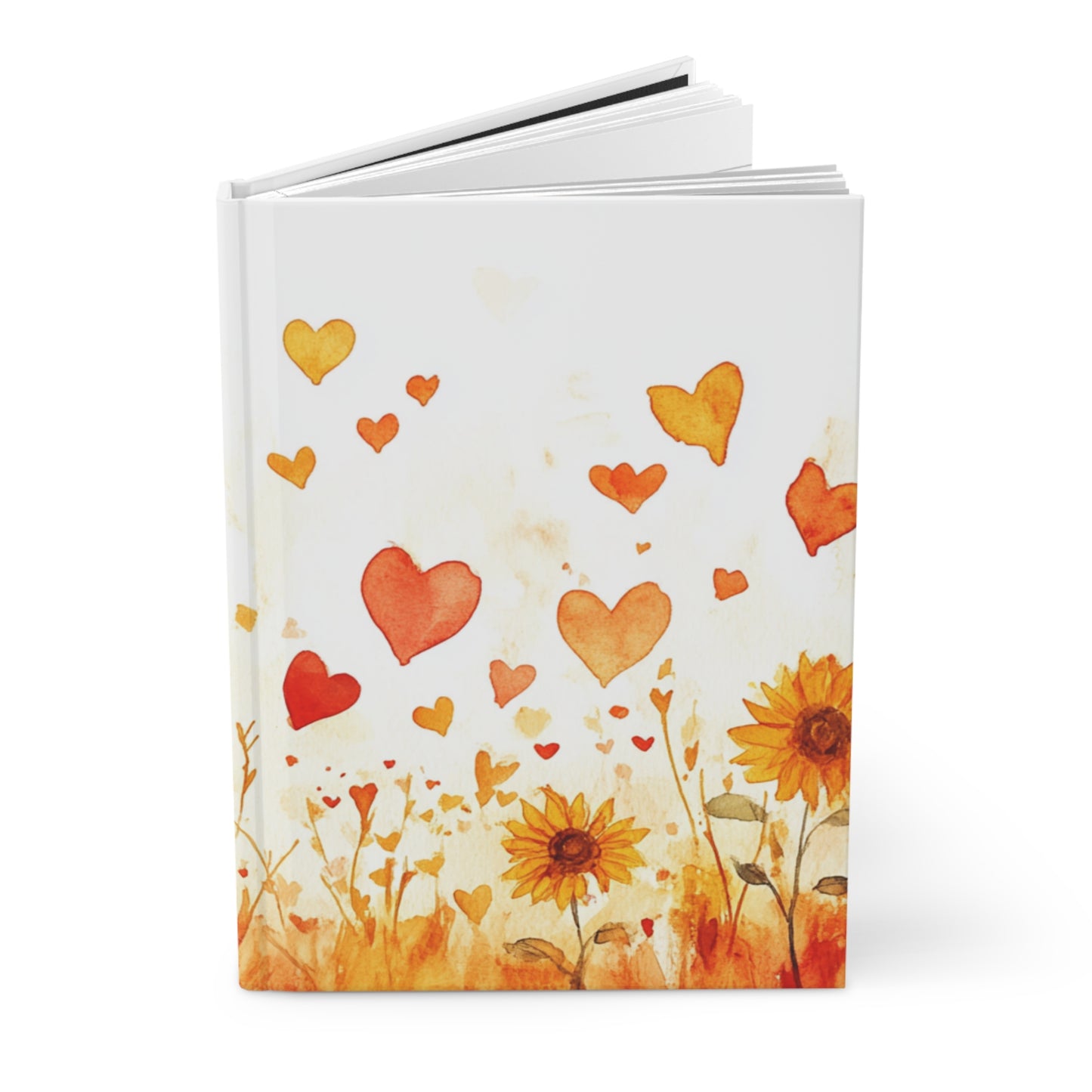 Sunflower Love Hardcover Journal - Inspirational Floral Design for Creativity and Gratitude