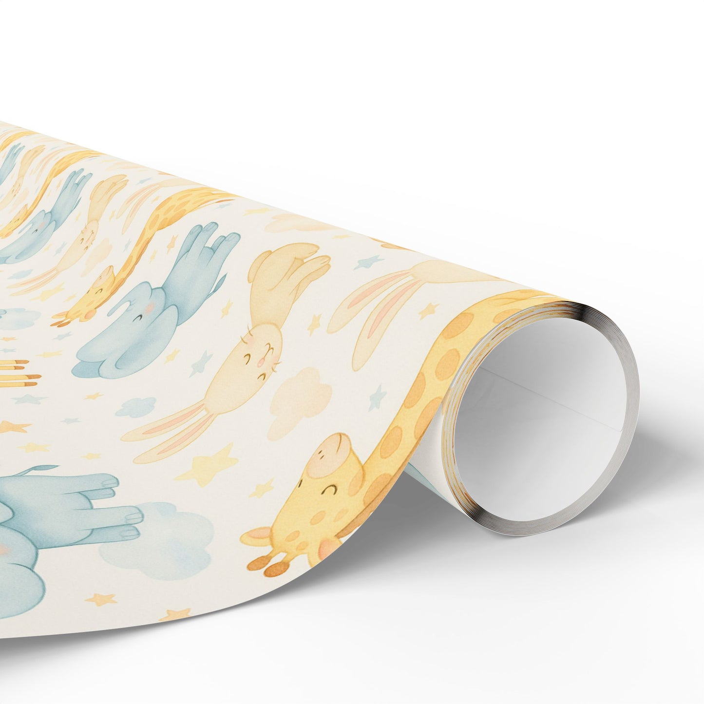 Adorable Animal Wrapping Paper Roll, Cute Gift Wrap for Baby Showers, Birthdays, and Celebrations