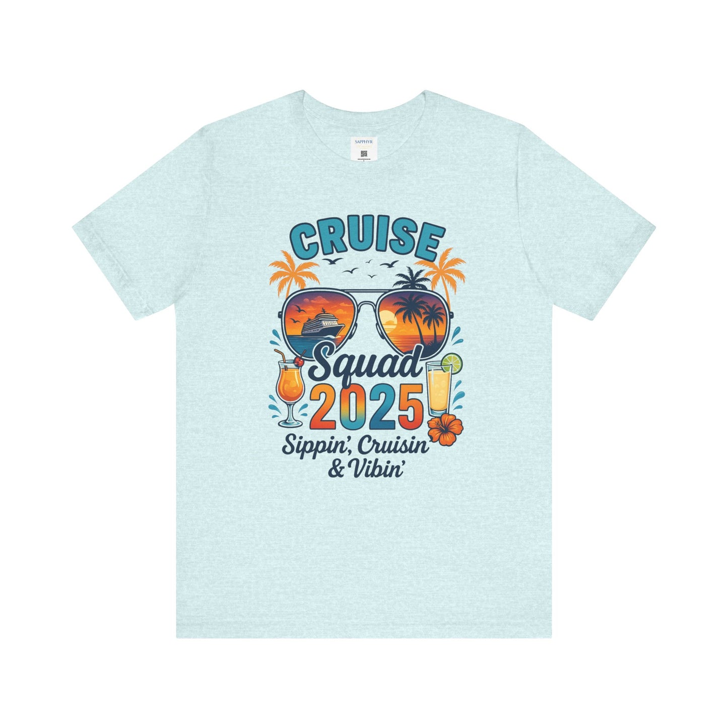 Cruise Squad 2025 Unisex Tee | Vacation Shirt, Summer Apparel, Travel T-Shirt, Beachwear, Family Cruise Shirt