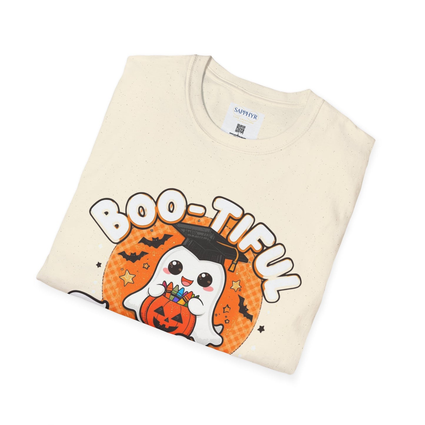 Boo-tiful Teacher T-Shirt, Funny Teacher Shirt, Halloween Gift, Unisex Tee, Fall Apparel, Cute Classroom Shirt, Ghost Design
