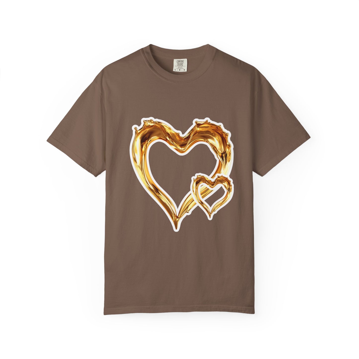 Gold Intertwined Hearts T-shirt
