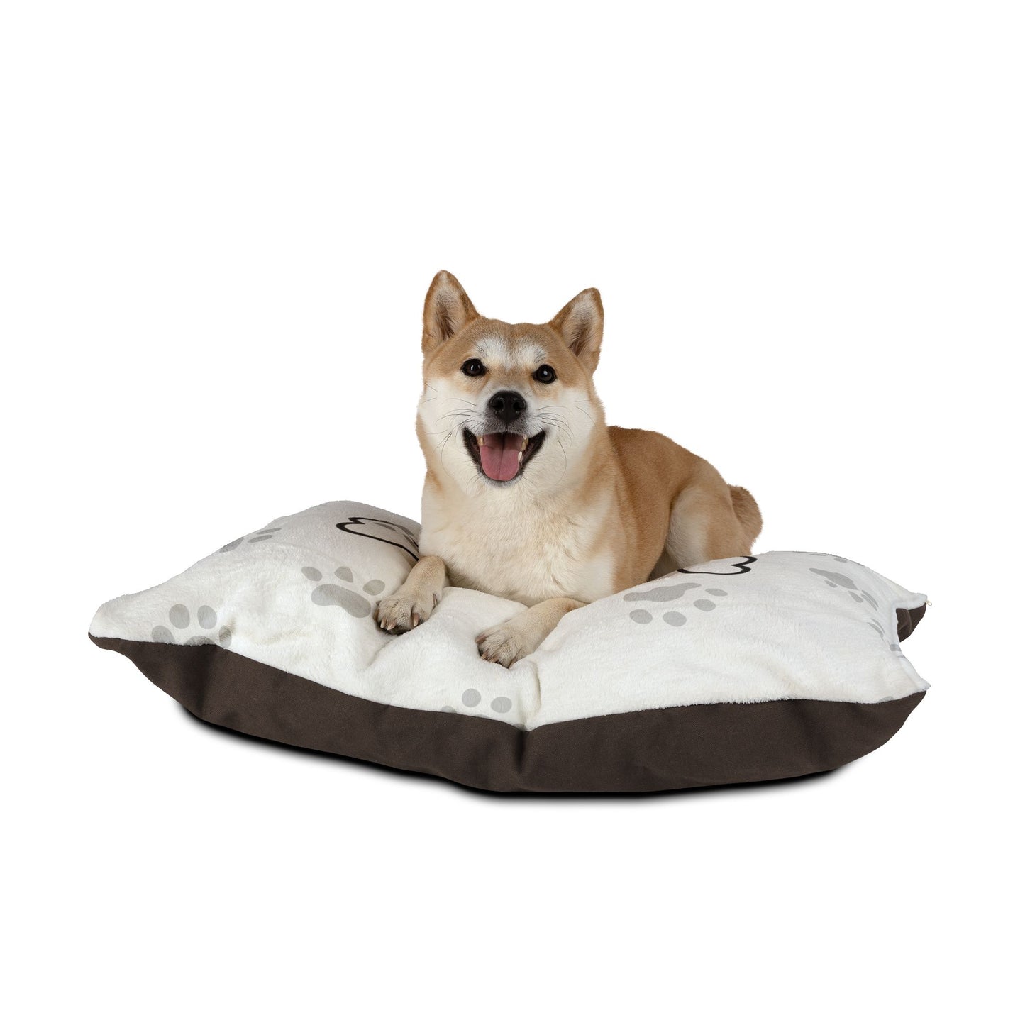 Personalized Pet Bed with Paw Print Design - Custom Dog Bed, Cozy Pet Cushion, Comfortable Cat Bed, Unique Pet Gift, Stylish Dog Bed