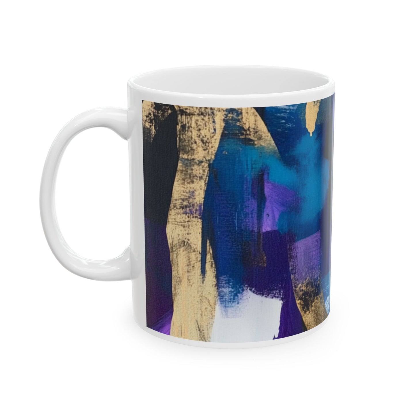 Vibrant Abstract Art Ceramic Mug - 11oz & 15oz