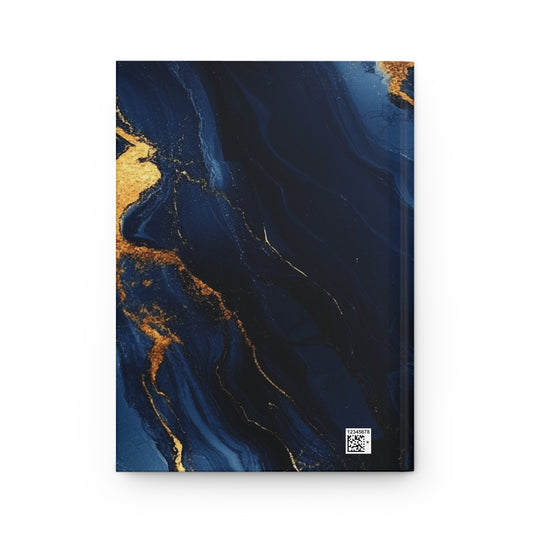 Elegant Navy and Gold Hardcover Journal | Perfect Gift for Writers and Students