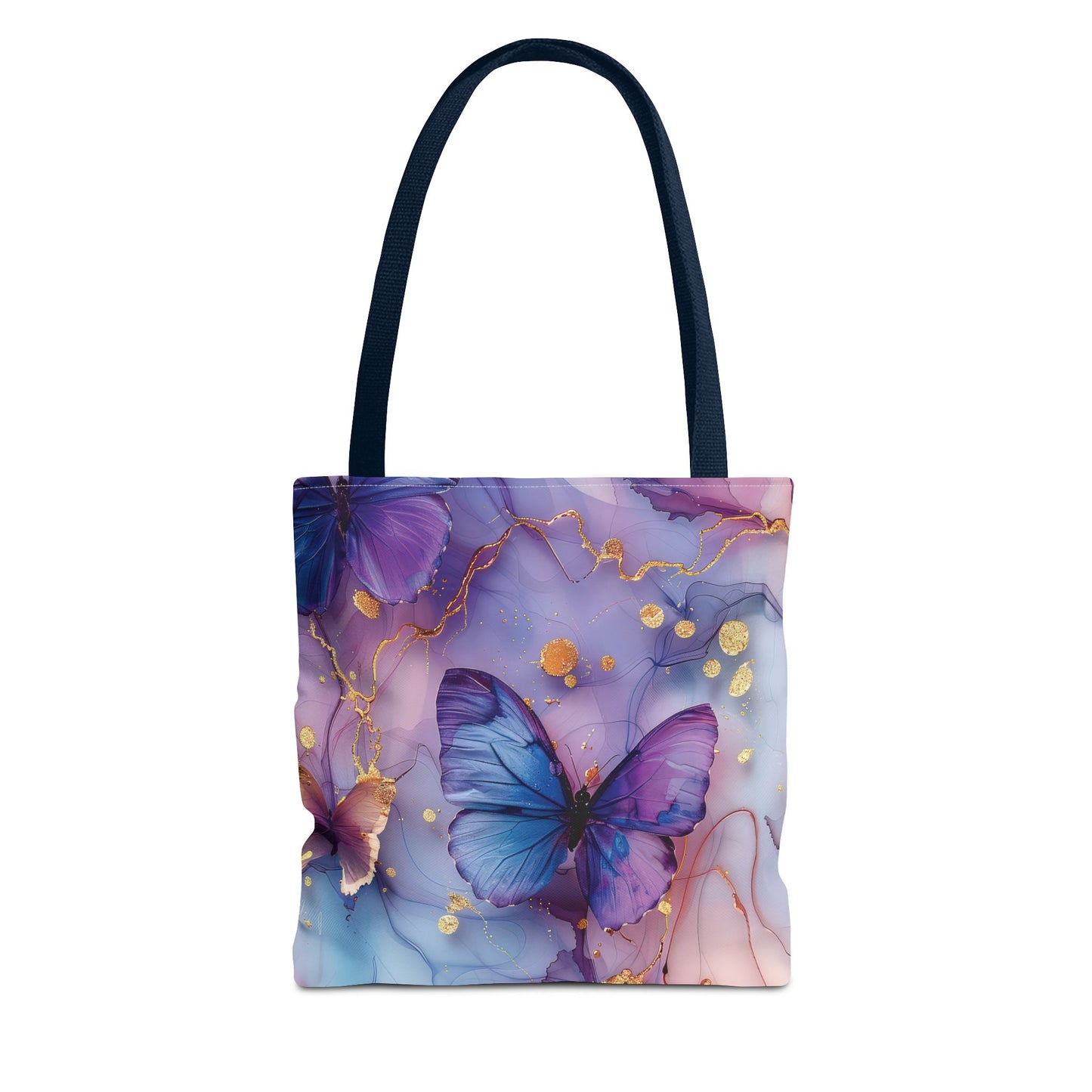 Elegant Butterfly Tote Bag - Colorful Floral Design for Everyday Use